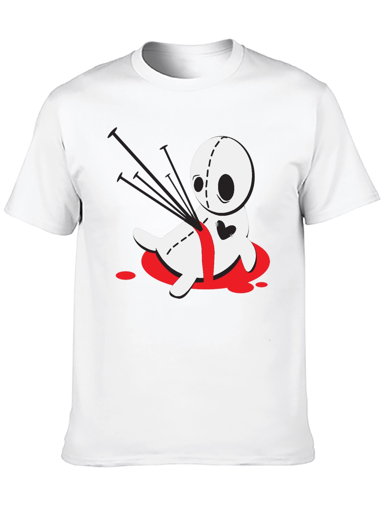 Voodoo Doll Graphic Tee - Black