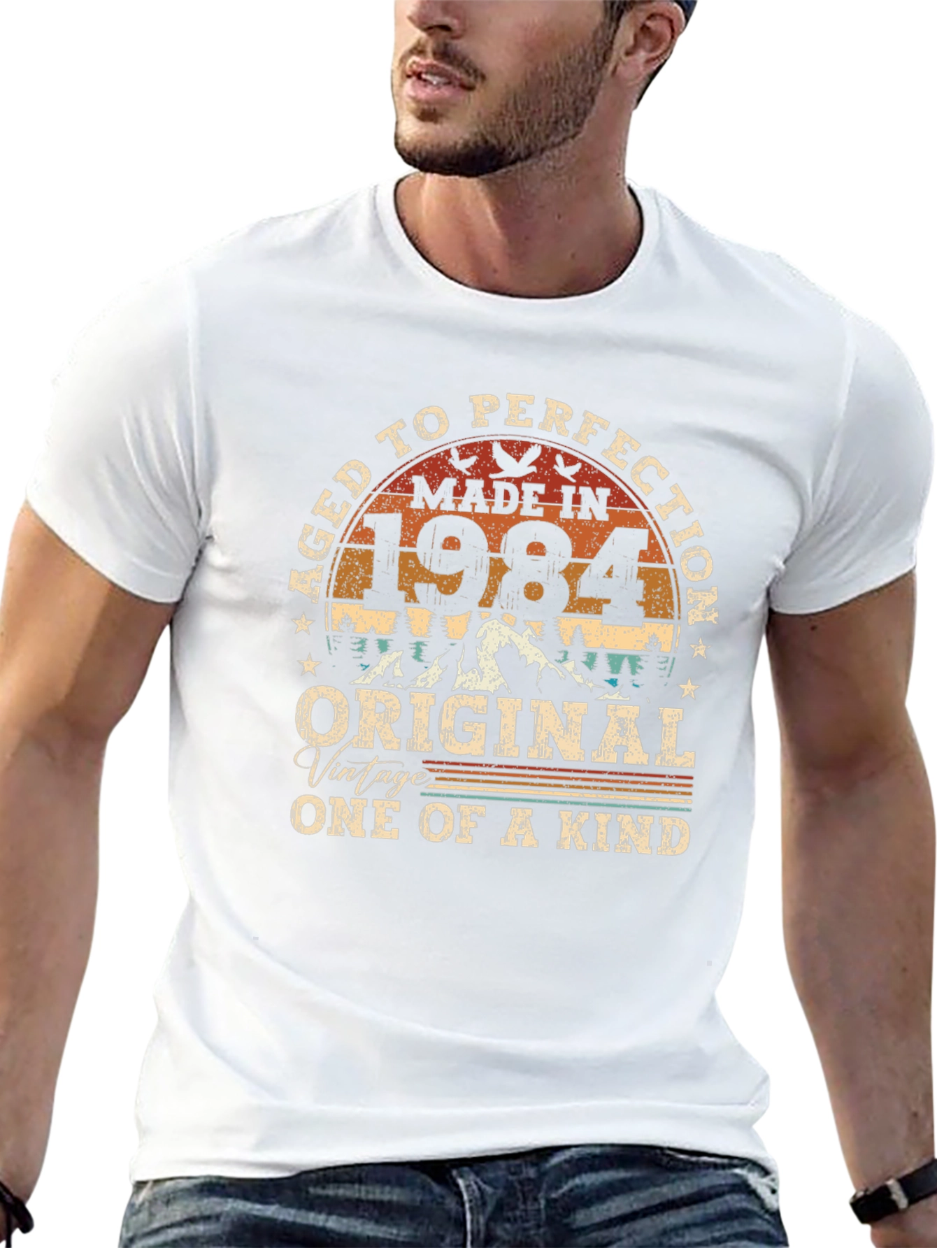 Aged to Perfection 1984 Graphic T-Shirt