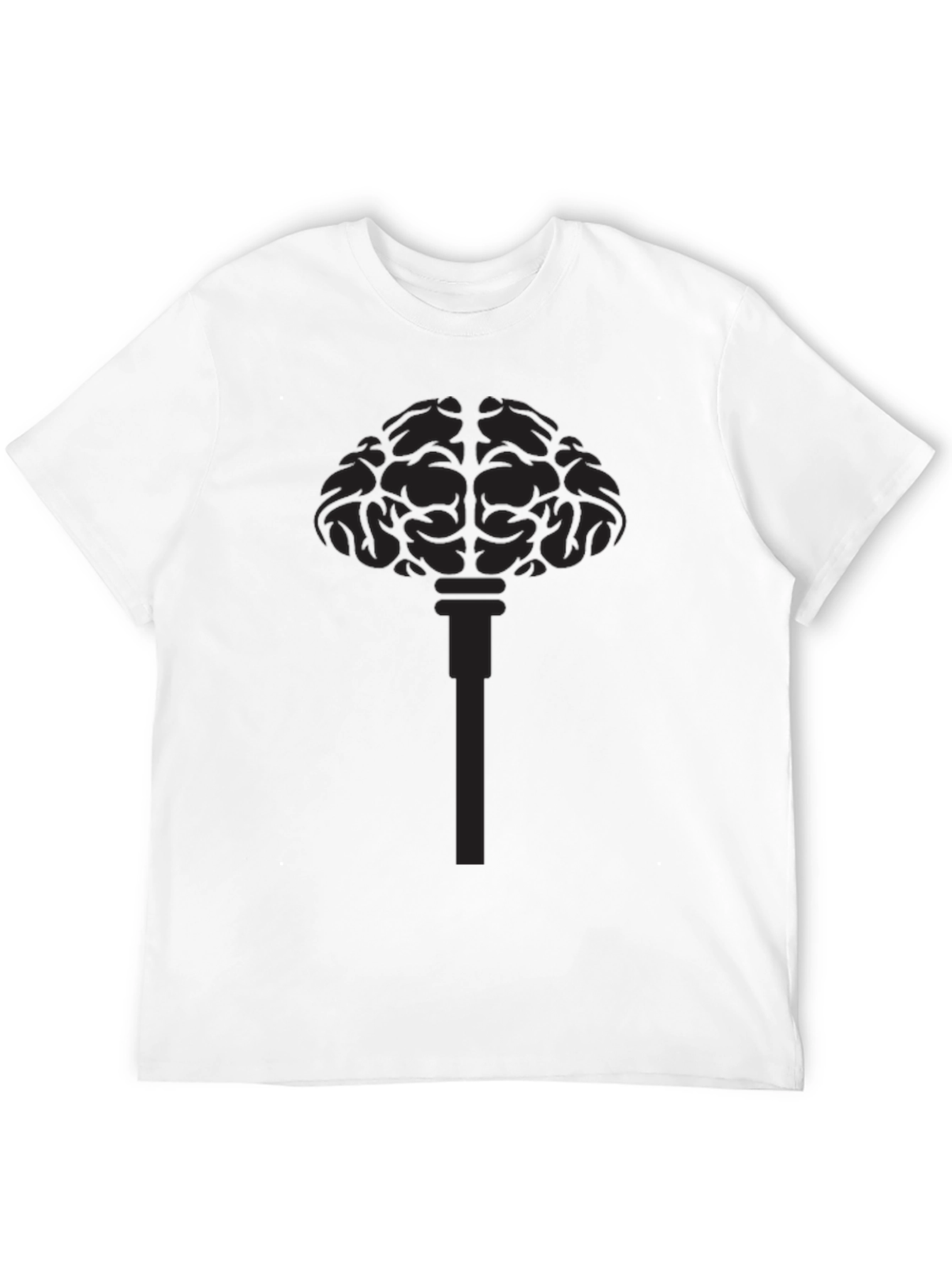 Brain Key Black Graphic Tee - Mens Casual Top