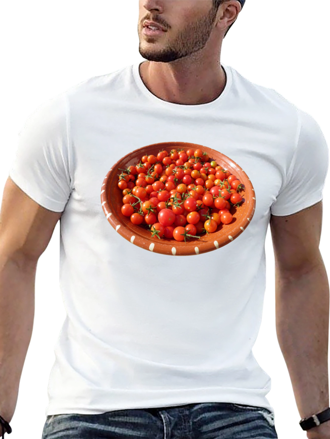 Tomato Bowl Graphic T-Shirt - Unique Foodie Fashion