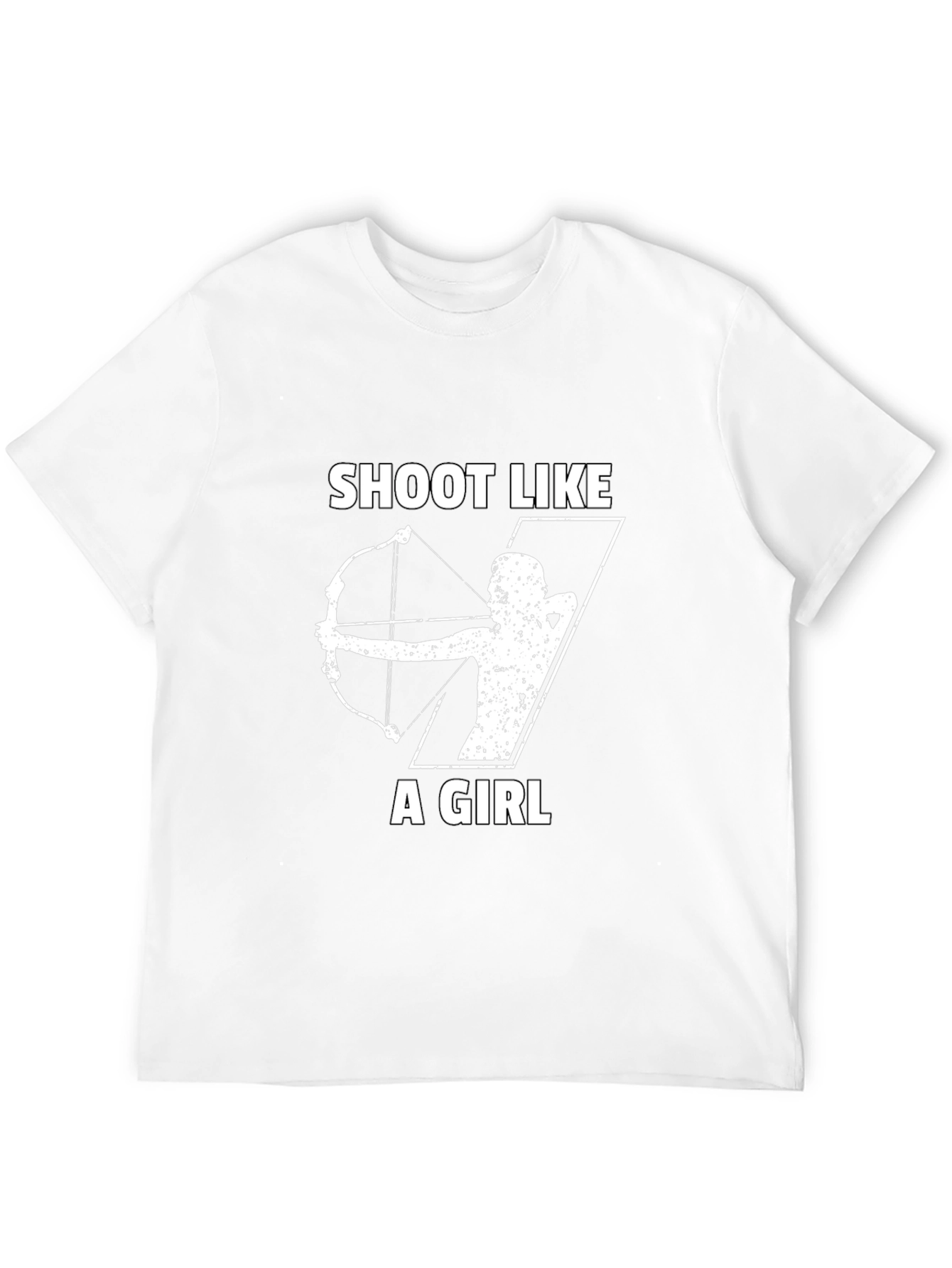 Shoot Like A Girl T-Shirt Archer Bow Hunting Tee