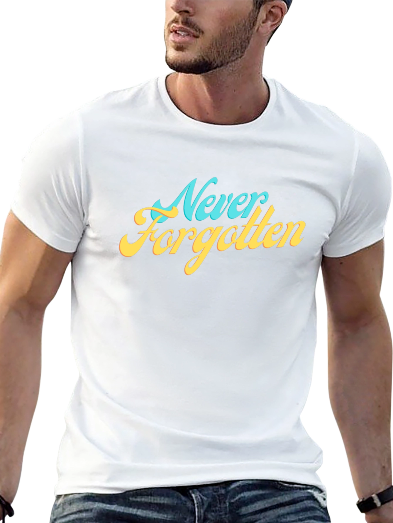Never Forgotten Graphic Tee - Retro Style