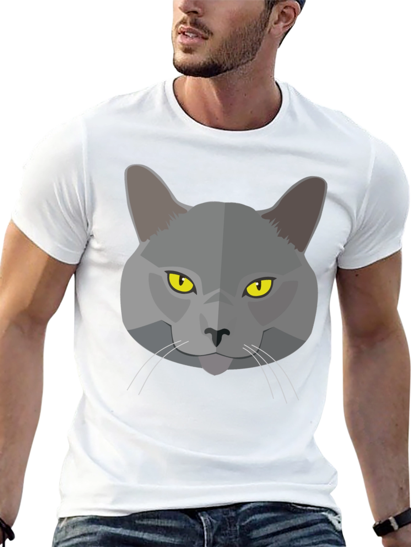 Cool Cat Graphic Black T-Shirt