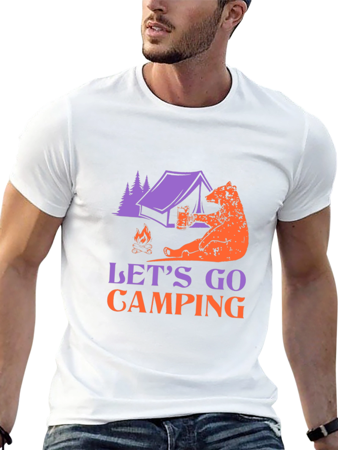 Camping Bear T-Shirt