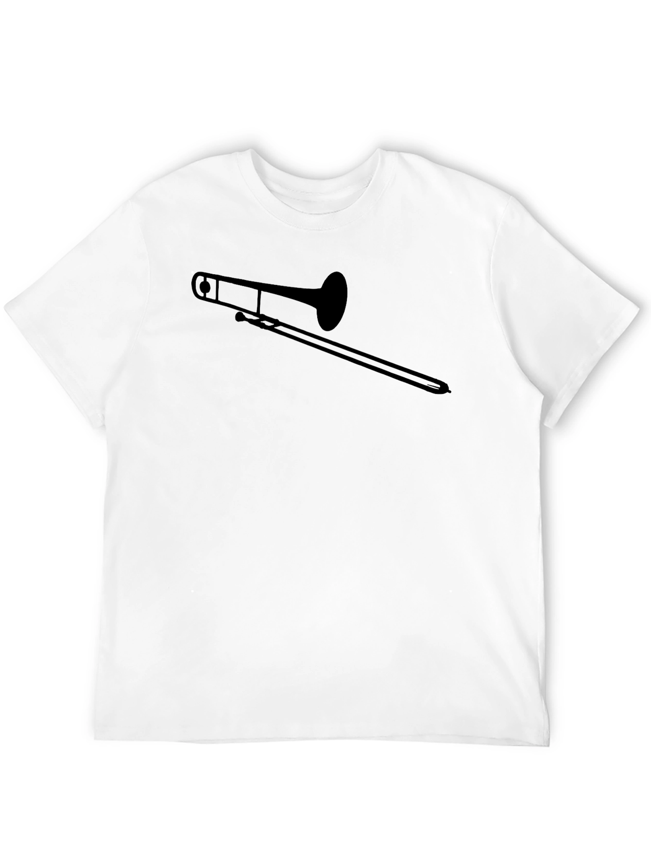 Trombone Graphic Tee - Musicians Black T-Shirt