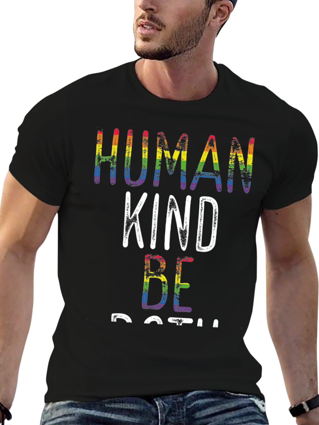 Human Kind Be Both Rainbow Pride T-Shirt