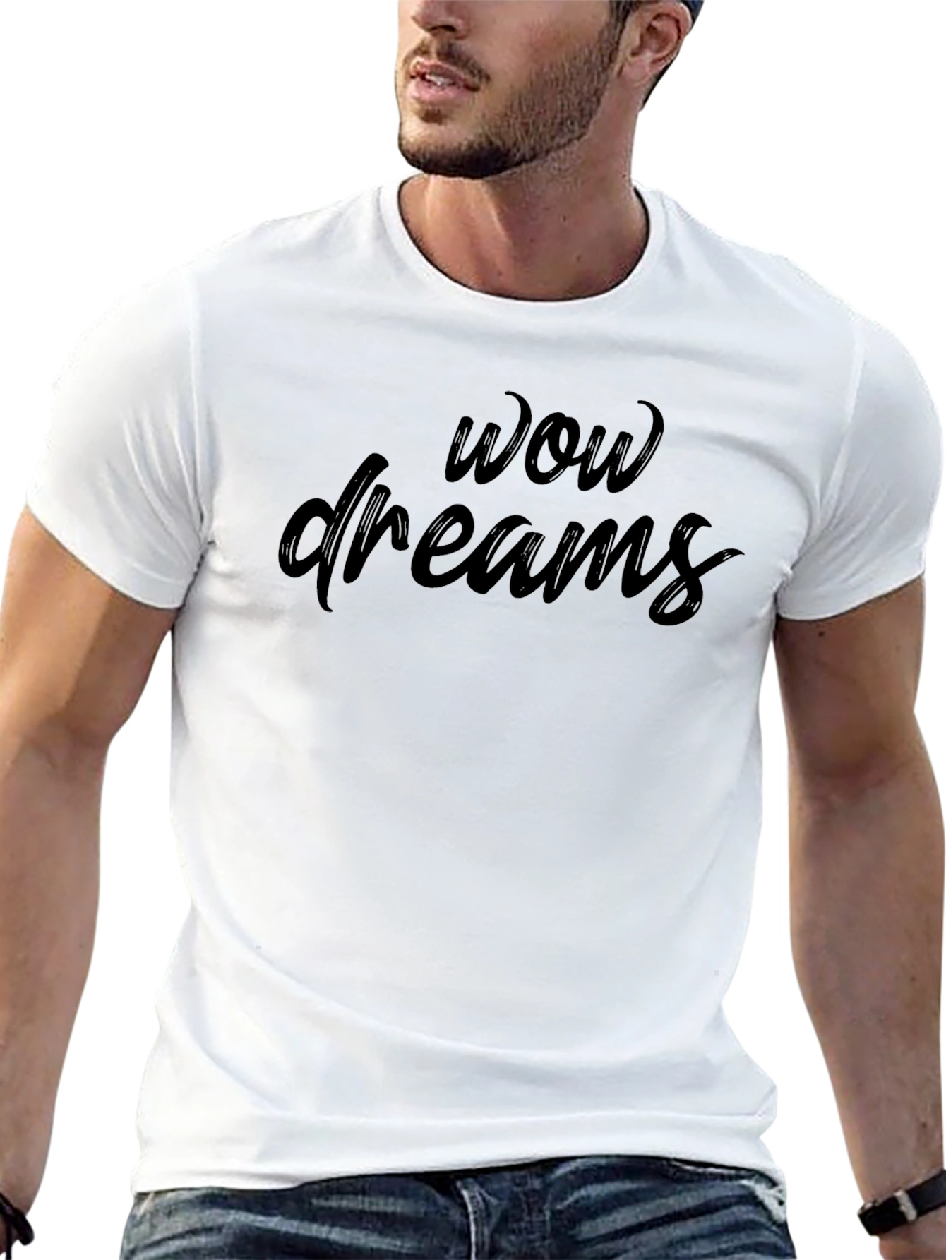 Wow Dreams Black T-Shirt