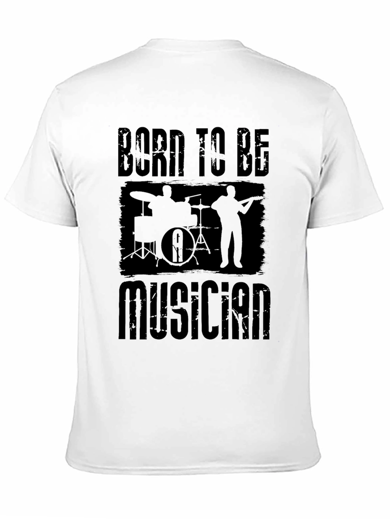 Born to Be Musician Black T-Shirt