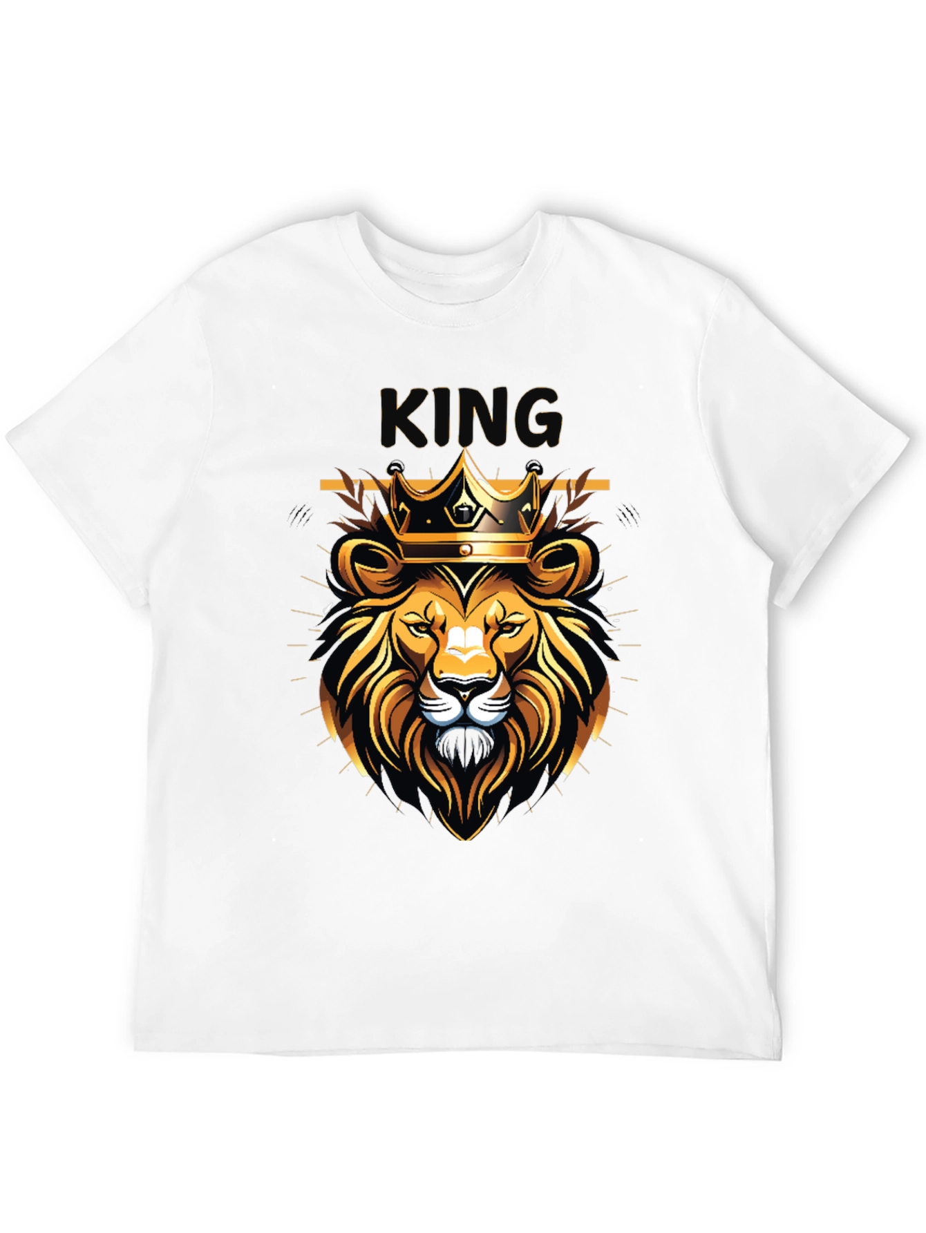King Lion Graphic Black T-Shirt