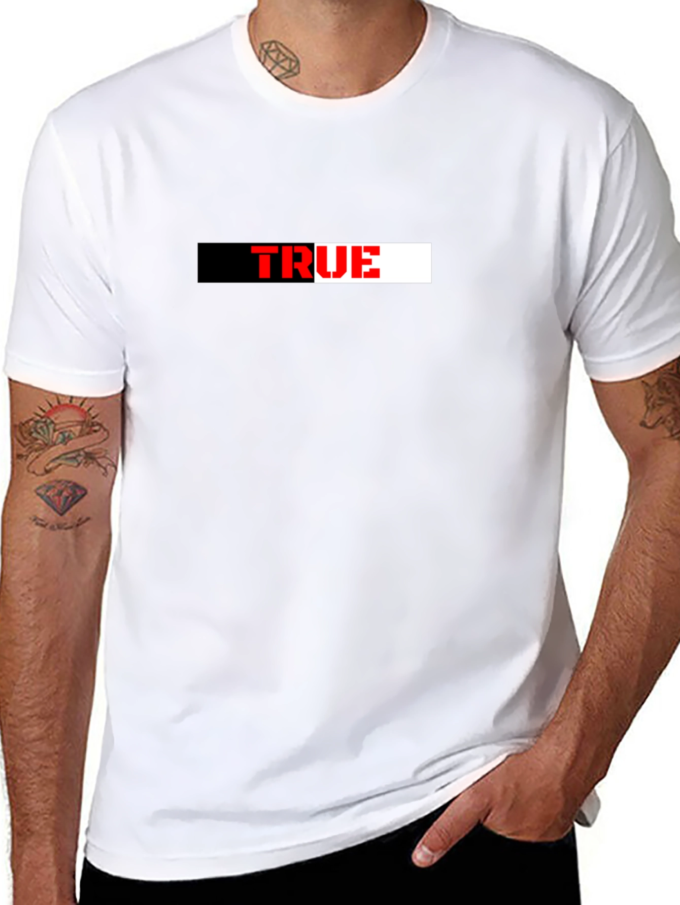 TRUE Graphic Tee - Black Short Sleeve T-Shirt