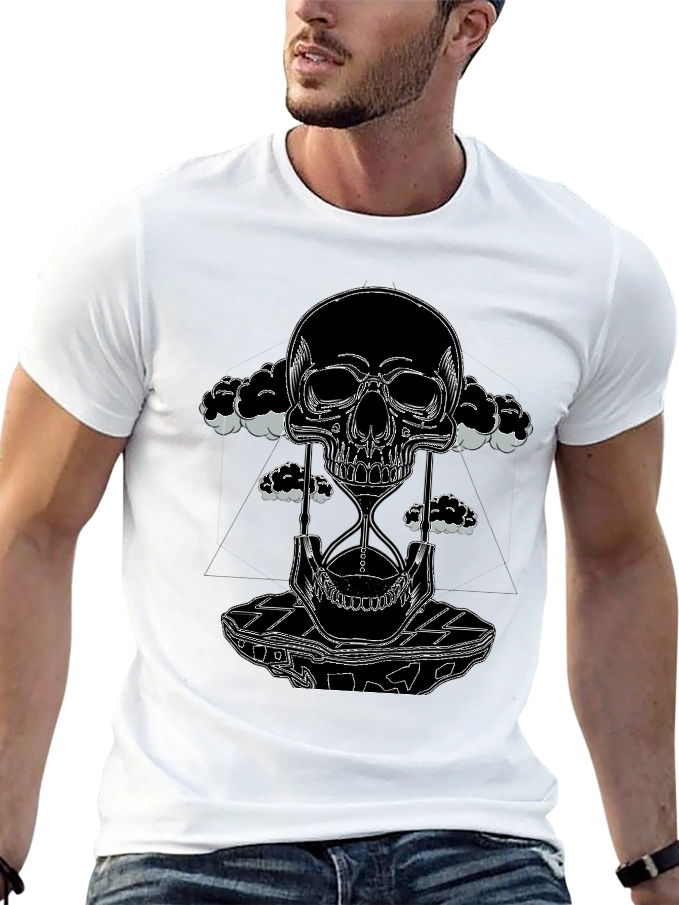 Skull & Hourglass Graphic Tee