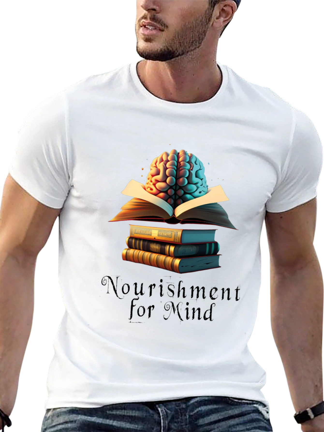Nourishment for Mind Black T-Shirt