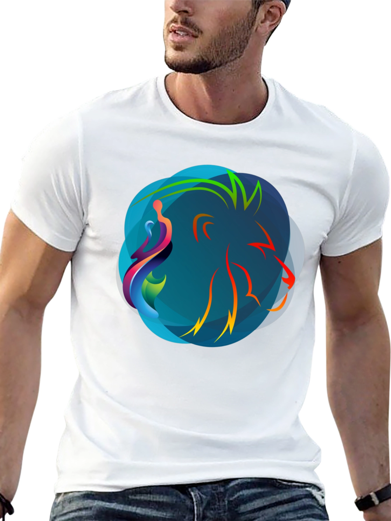 Abstract Graphic Tee - Modern Art Shirt