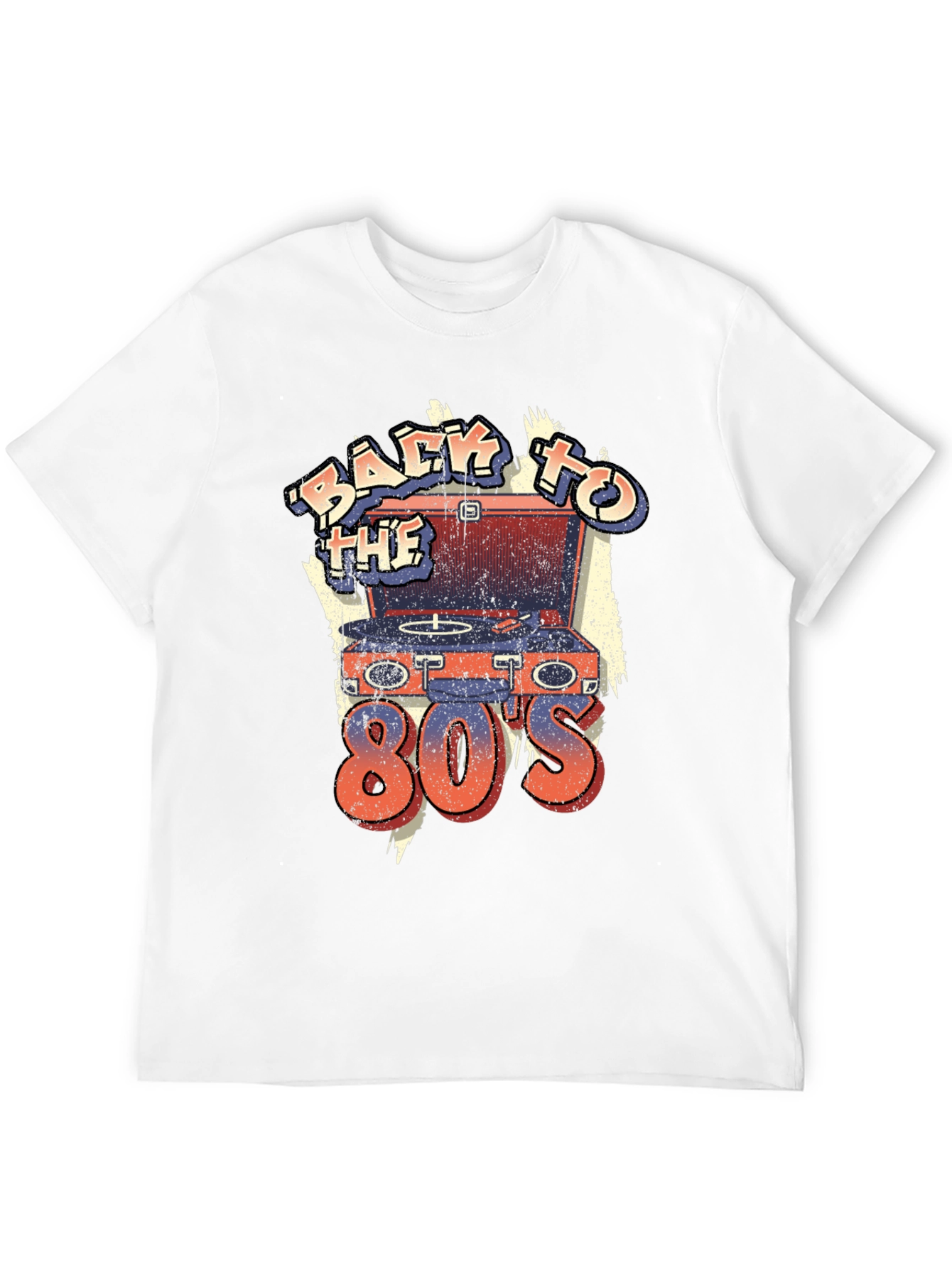 Retro 80s Turntable T-Shirt - Throwback Design