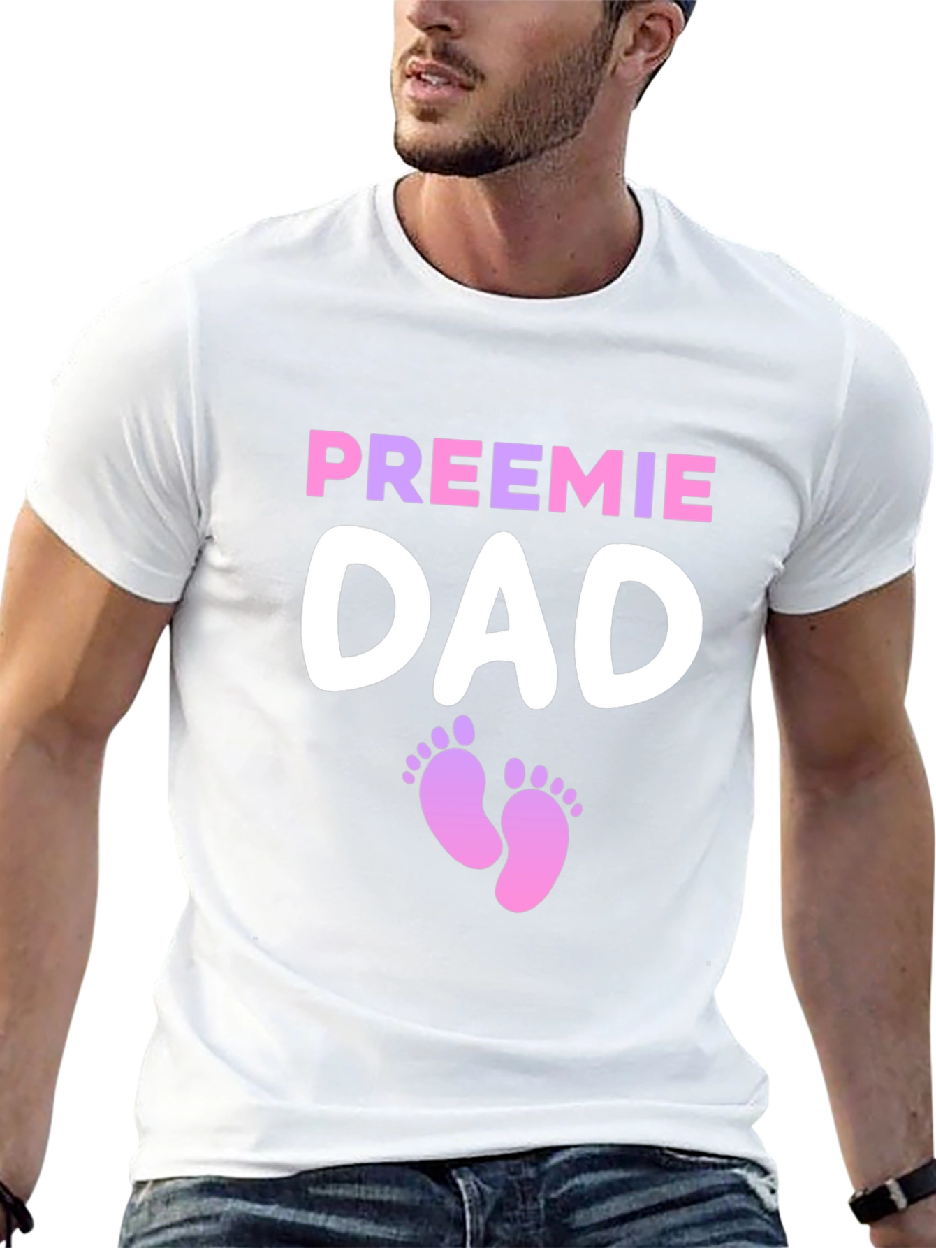 Preemie Dad T-Shirt - Support Premature Babies!