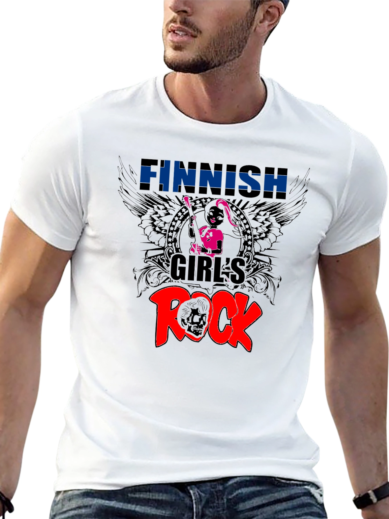 Finnish Girls Rock Graphic T-Shirt