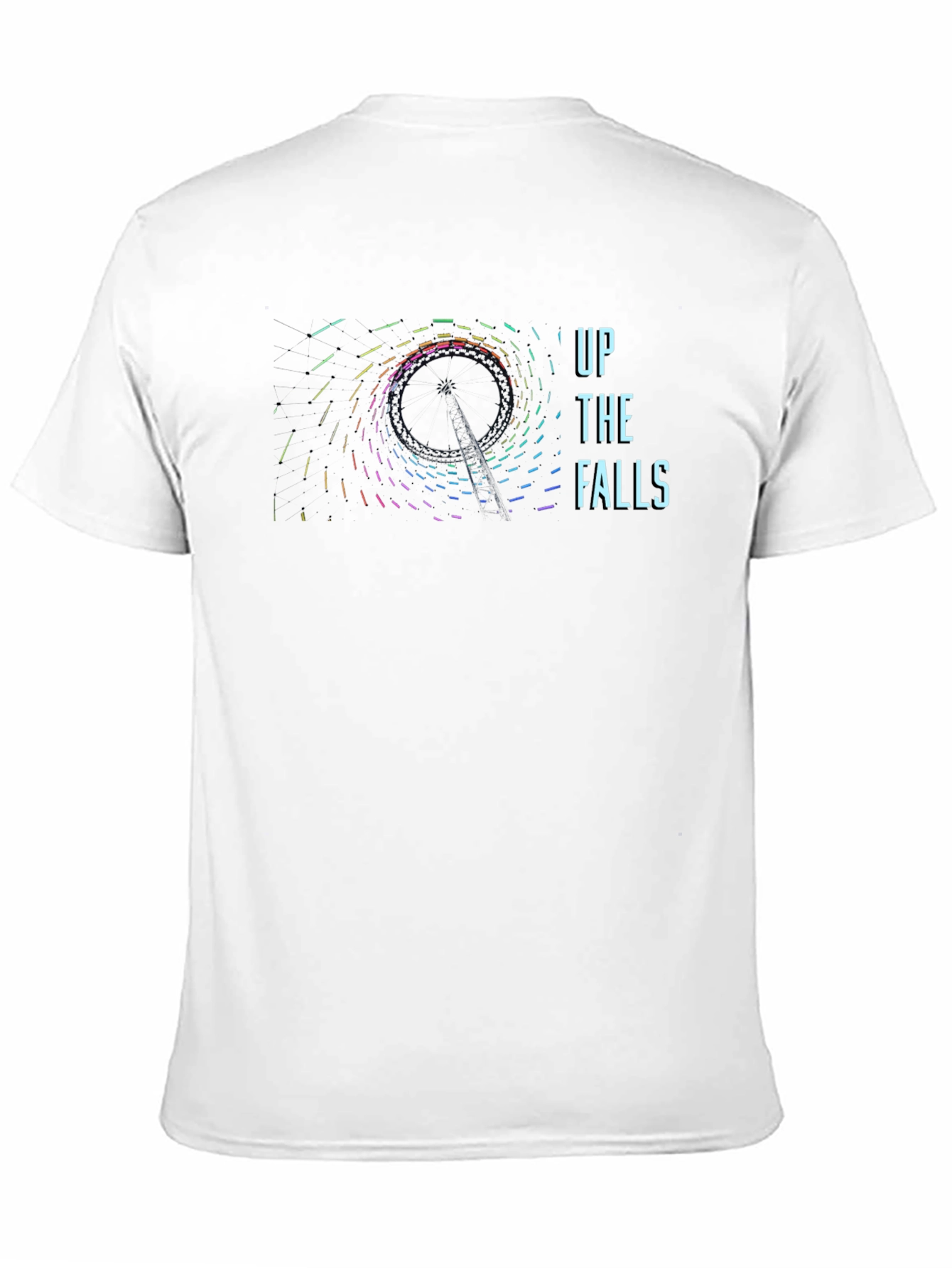 Up the Falls Graphic Tee - Black Cotton T-Shirt