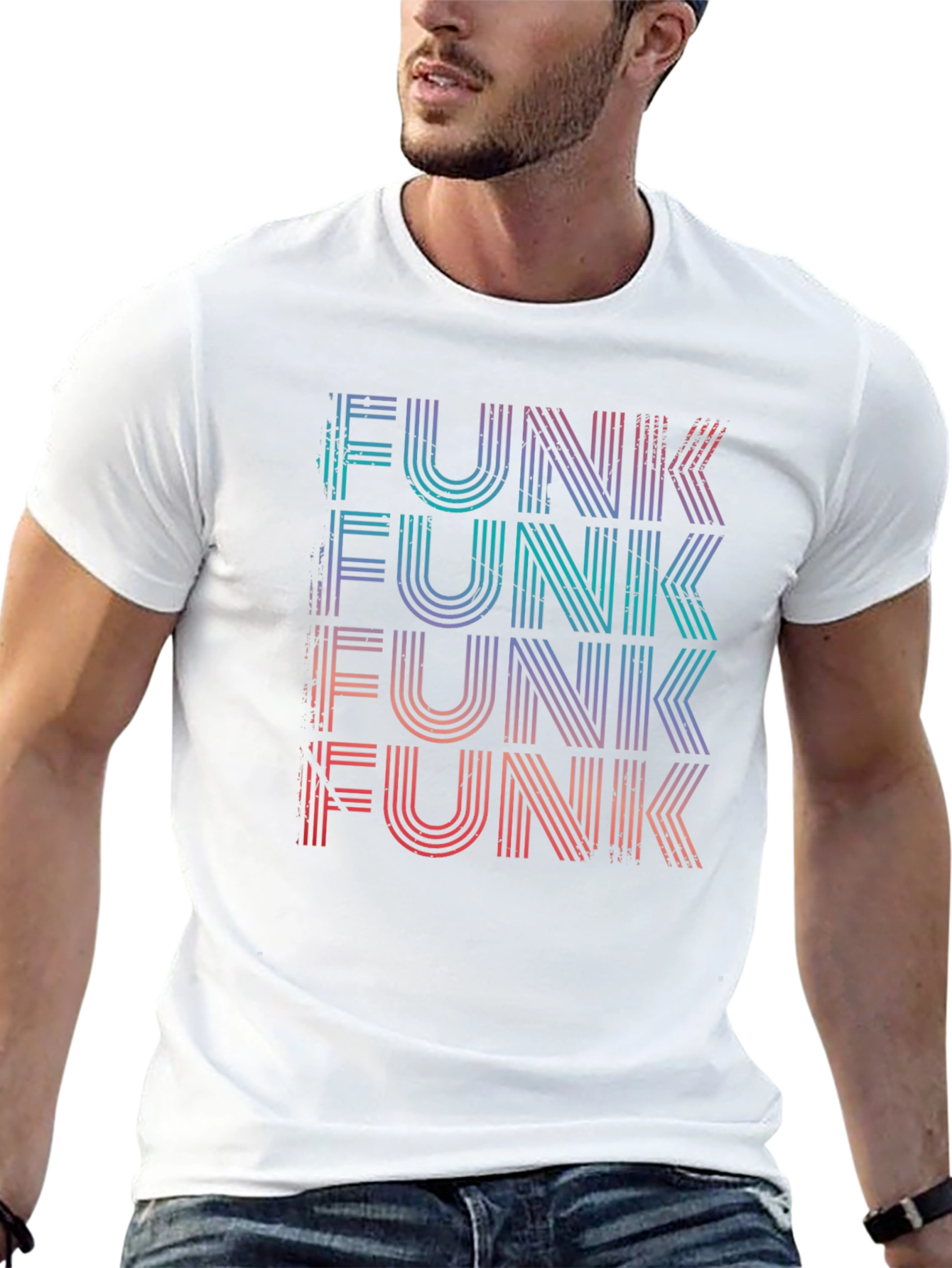 Retro Funk Graphic Tee - Black