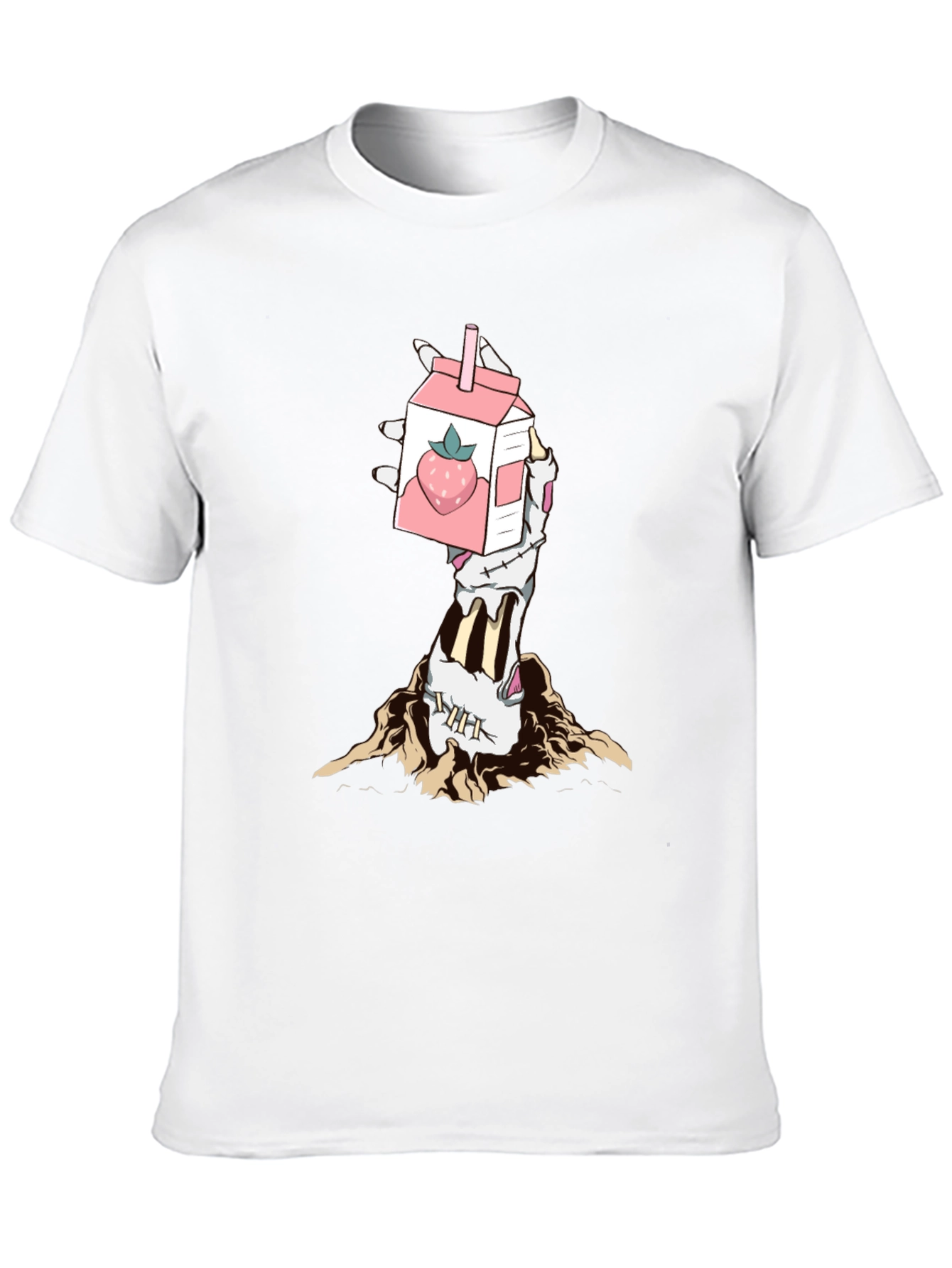 Zombie Hand Strawberry Milk T-Shirt