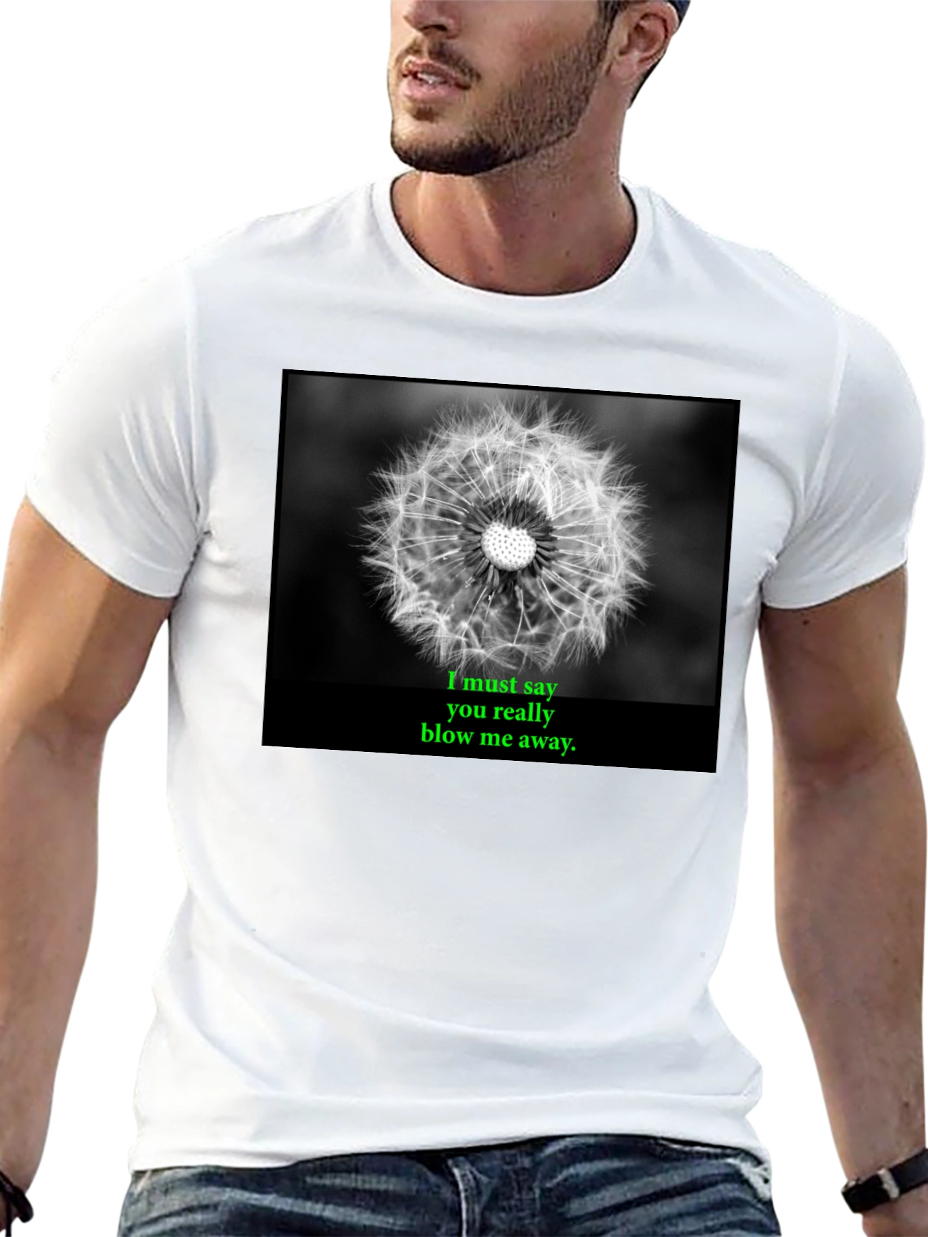 Dandelion Blow Me Away Graphic Tee