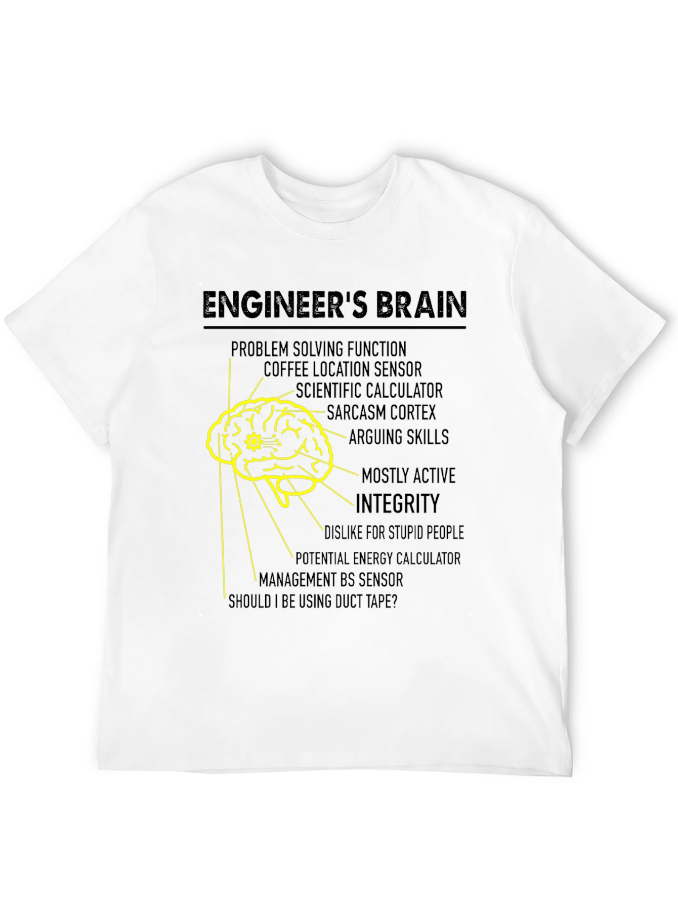 Engineers Brain T-Shirt - Funny Engineering Tee