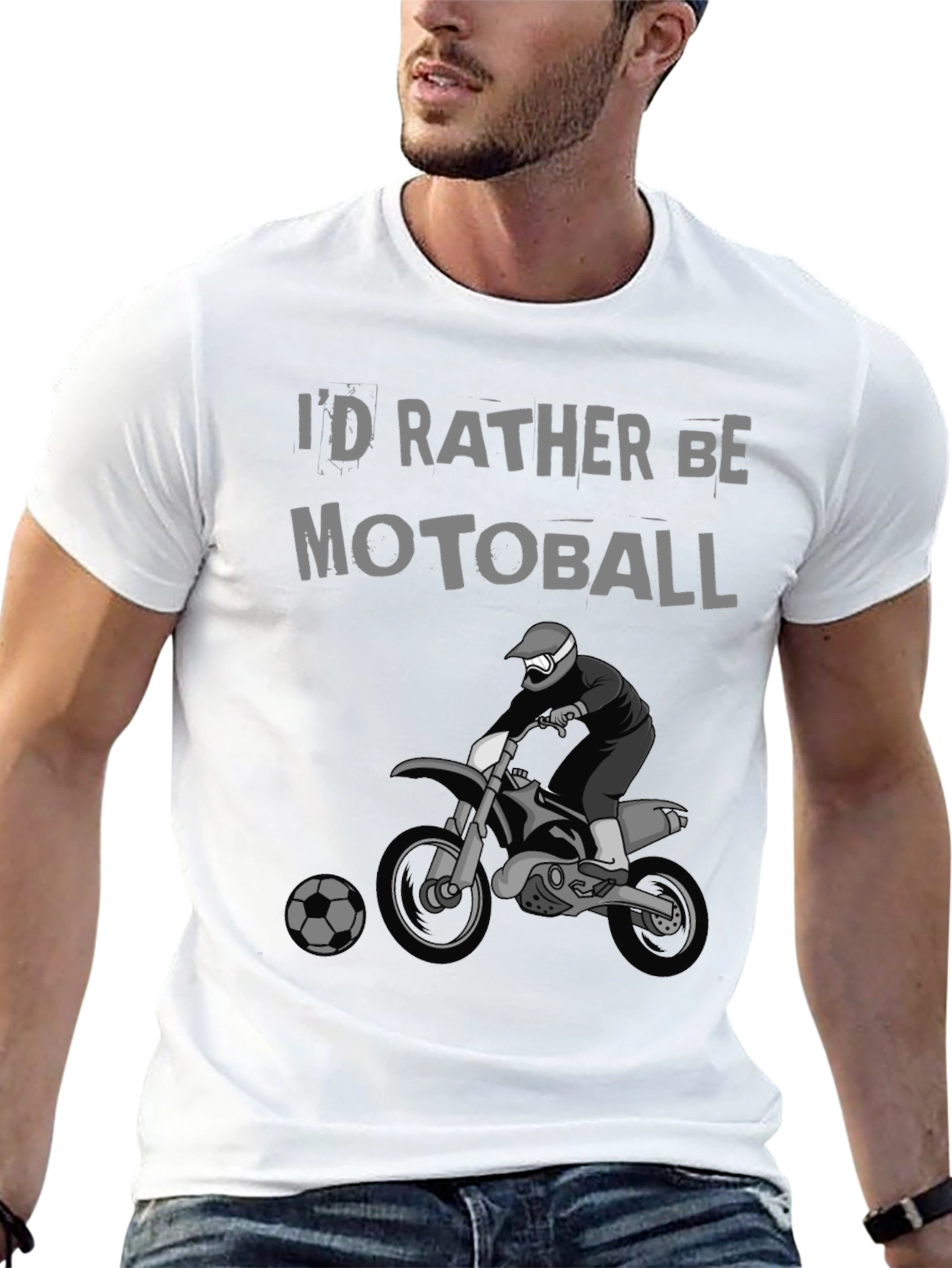 Motoball T-Shirt - Biker Soccer Tee