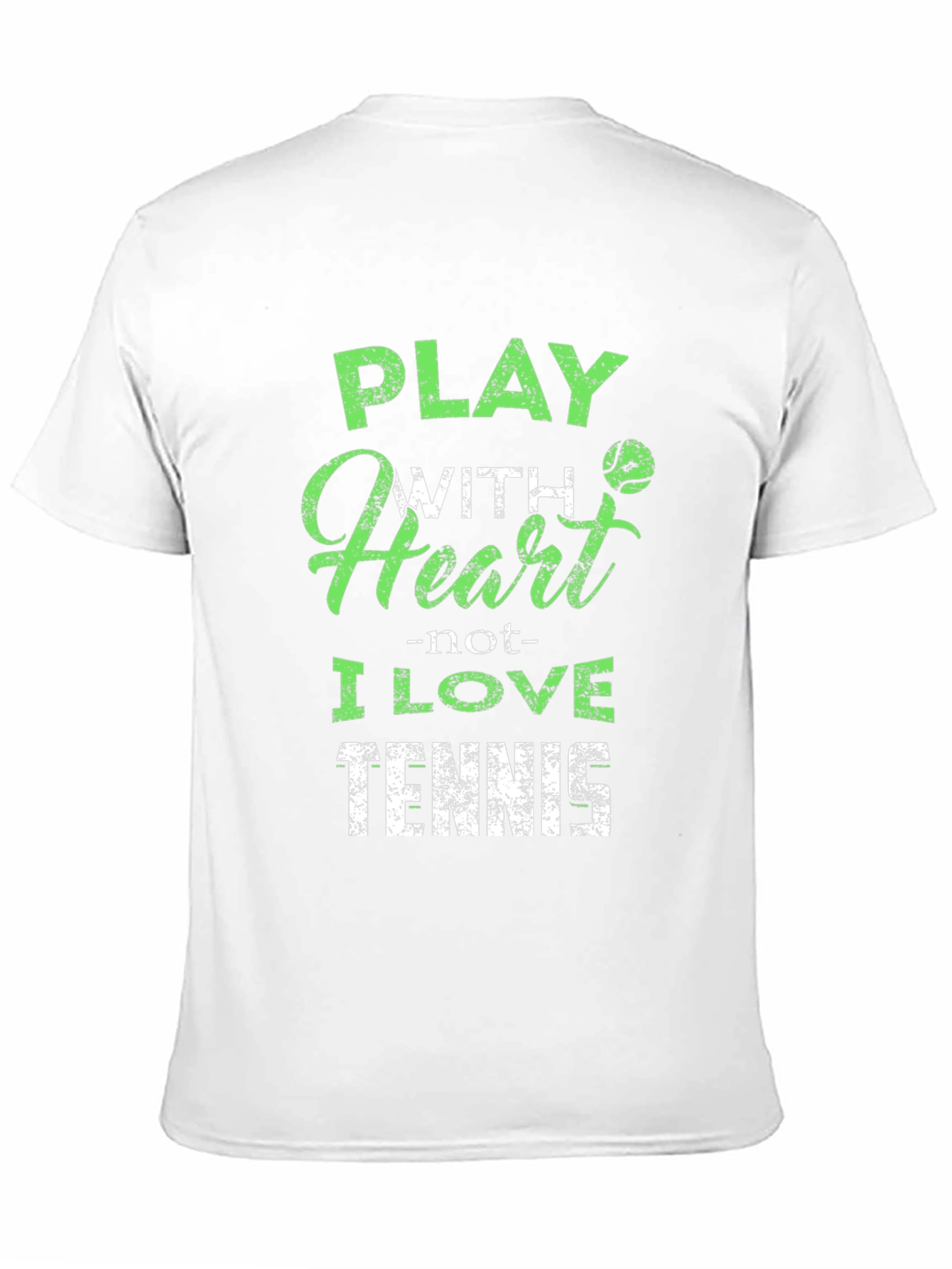 Play Tennis With Heart Graphic Tee