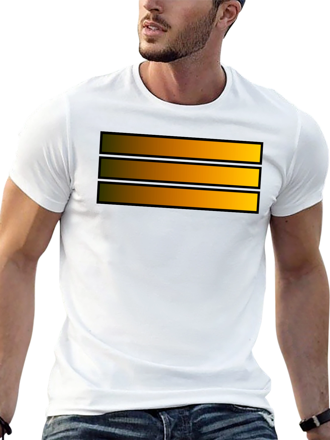 Striped Graphic Tee - Casual Style