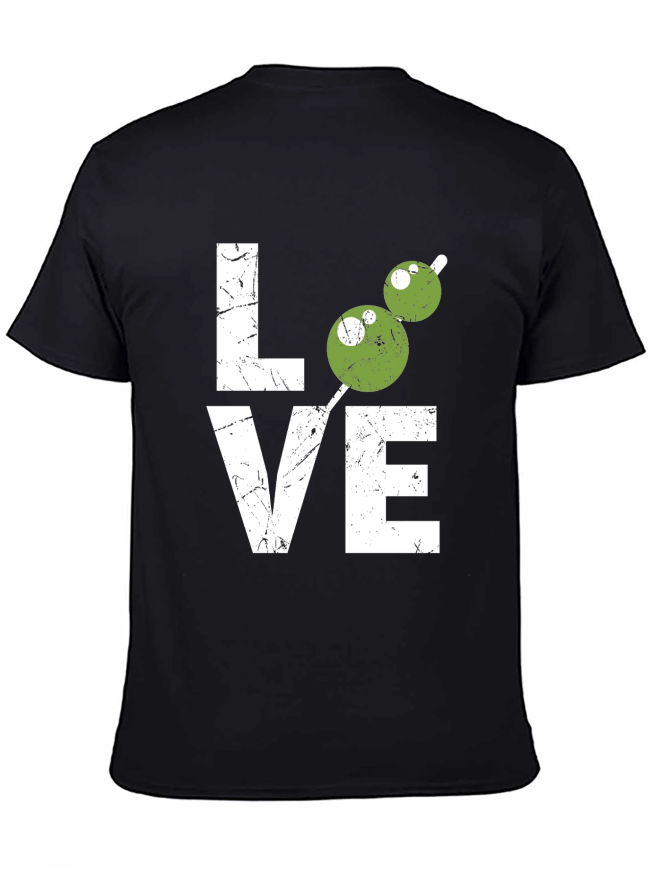 Love Olive Martini Black T-Shirt