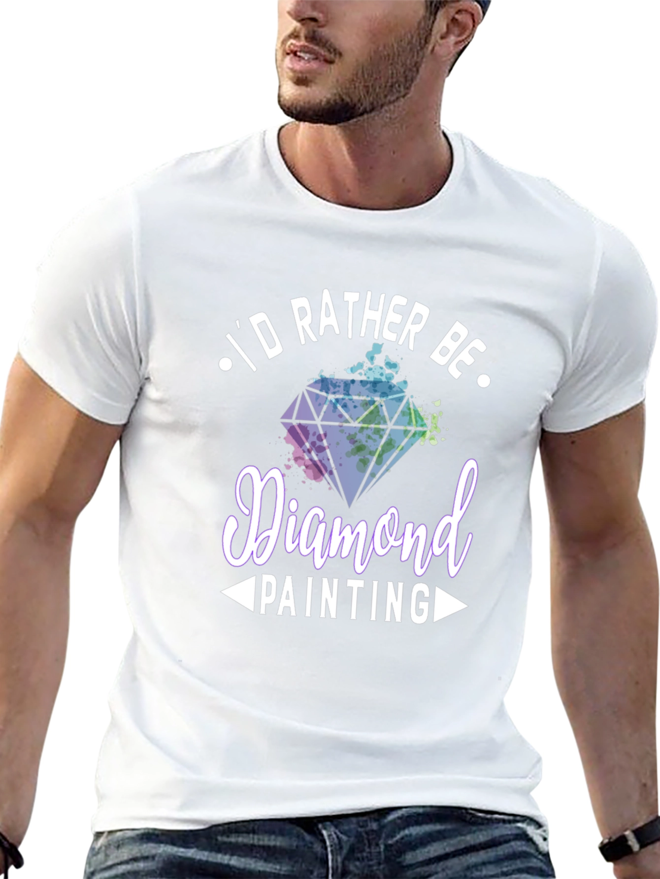 Diamond Painting Hobby T-Shirt - Id Rather Be