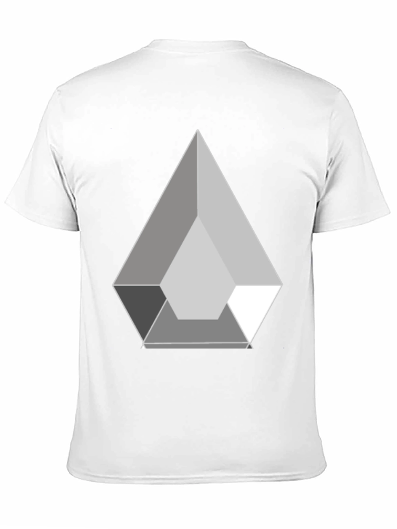 Geometric Prism Graphic Black T-Shirt
