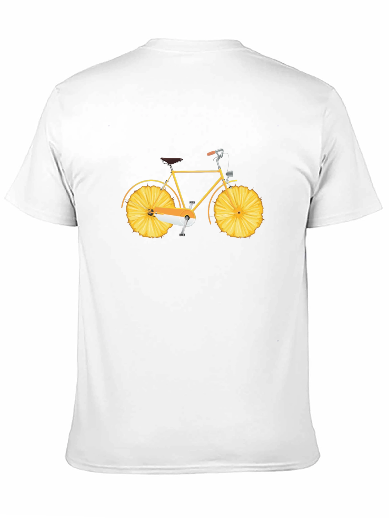 Novelty T-Shirt - Bike with Pineapple Wheels
