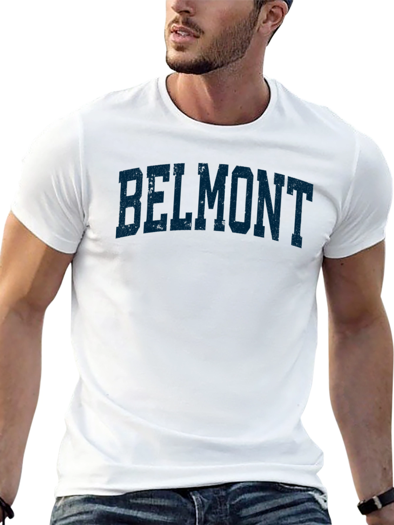 Belmont Arch Text Graphic T-Shirt