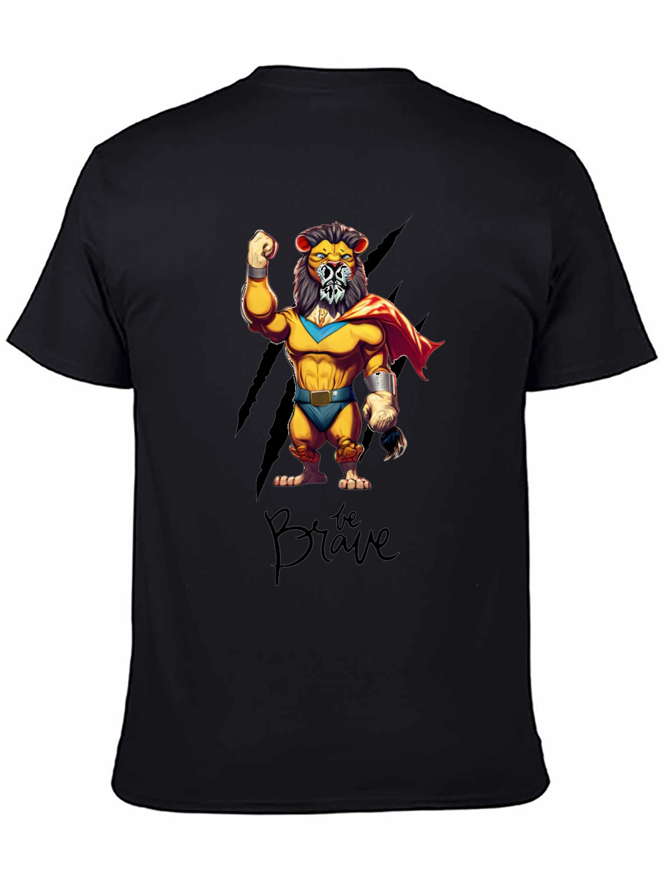 Be Brave Lion Superhero T-Shirt