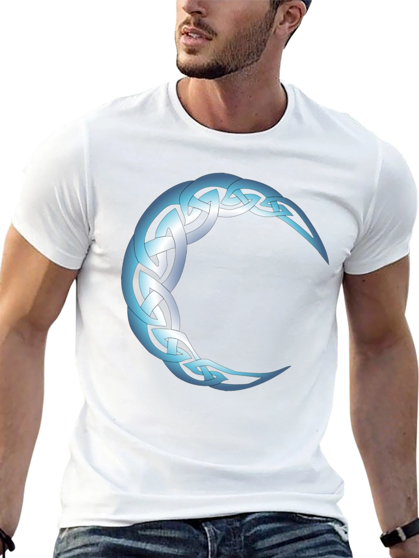 Celtic Moon Knot T-Shirt - Black