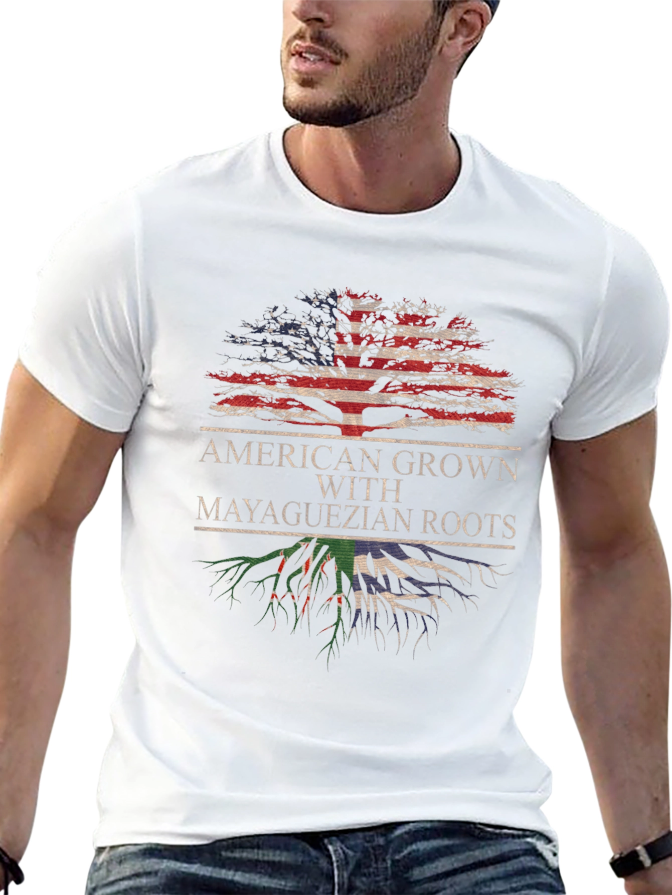 American Grown with Mayaguezian Roots T-Shirt