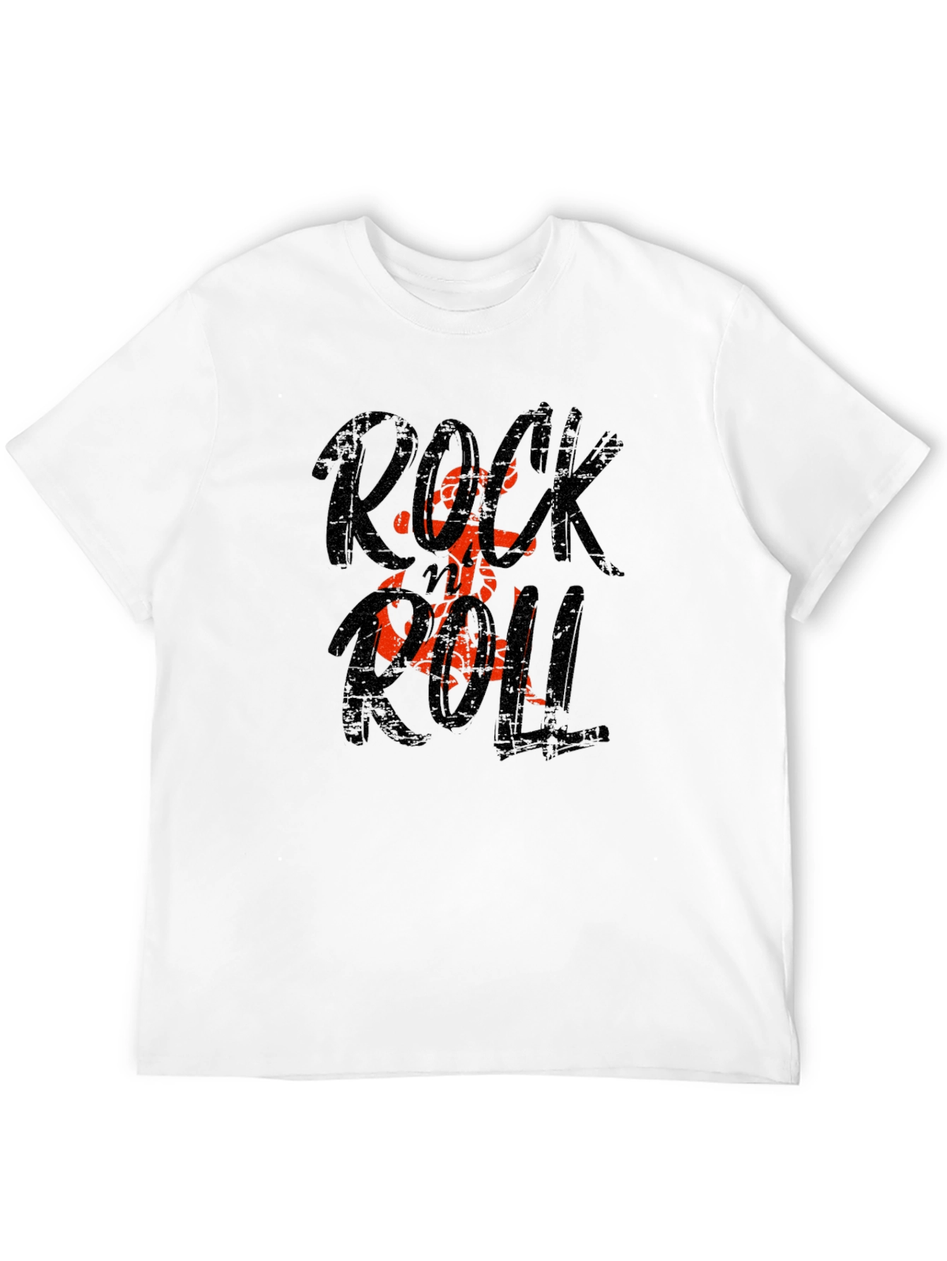 Rock and Roll Graphic Tee - Black