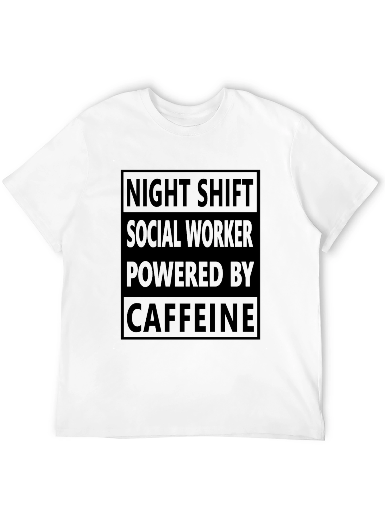 Night Shift Social Worker Caffeine T-Shirt