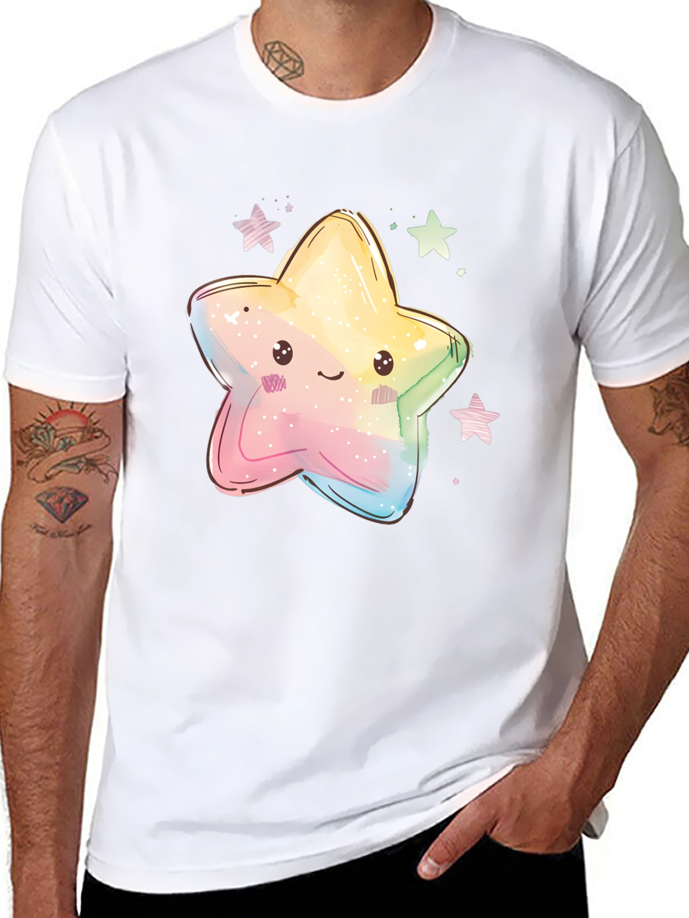 Kawaii Star Graphic Tee