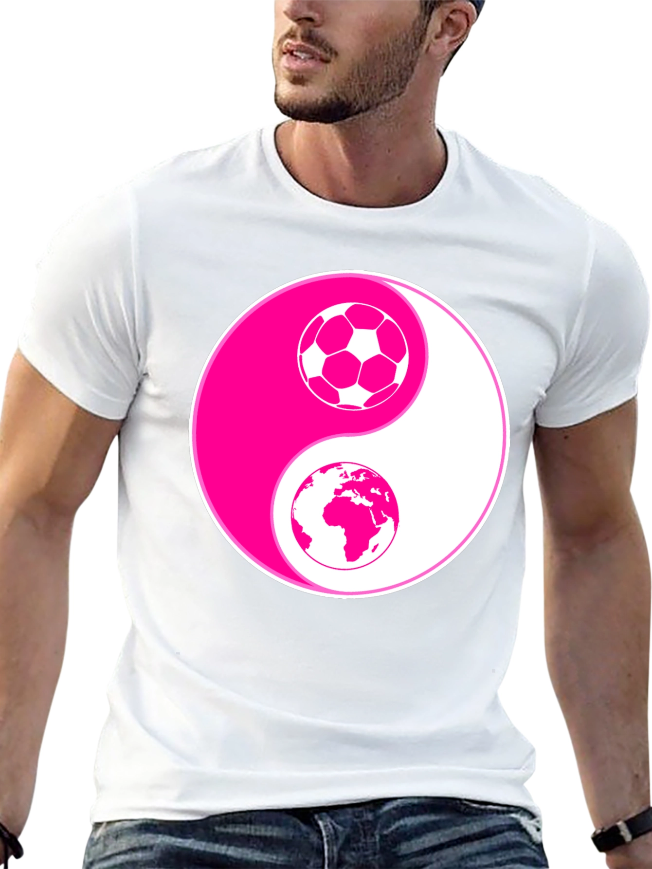 Yin Yang Soccer Earth T-Shirt