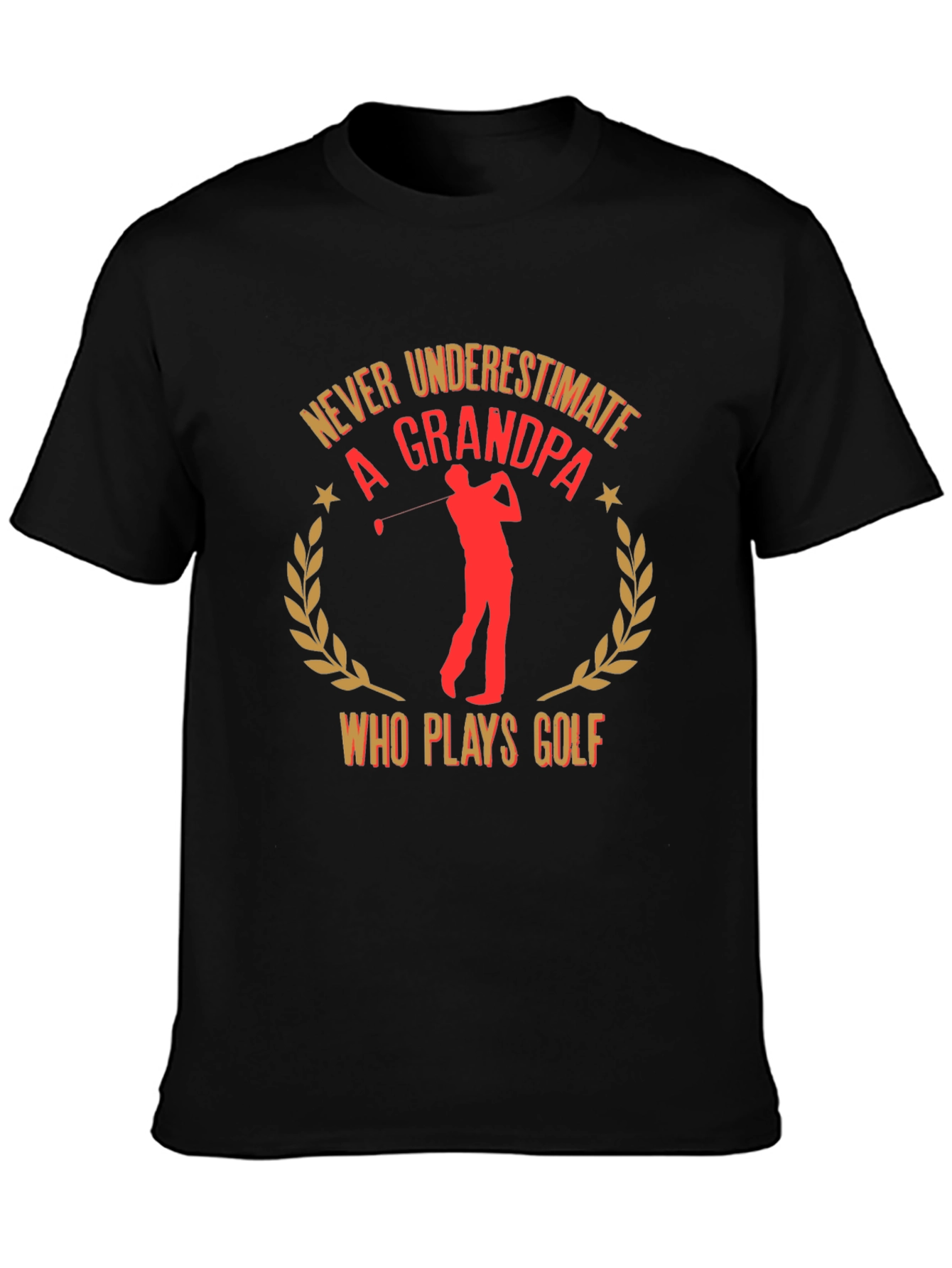 Never Underestimate a Grandpa Golf T-Shirt