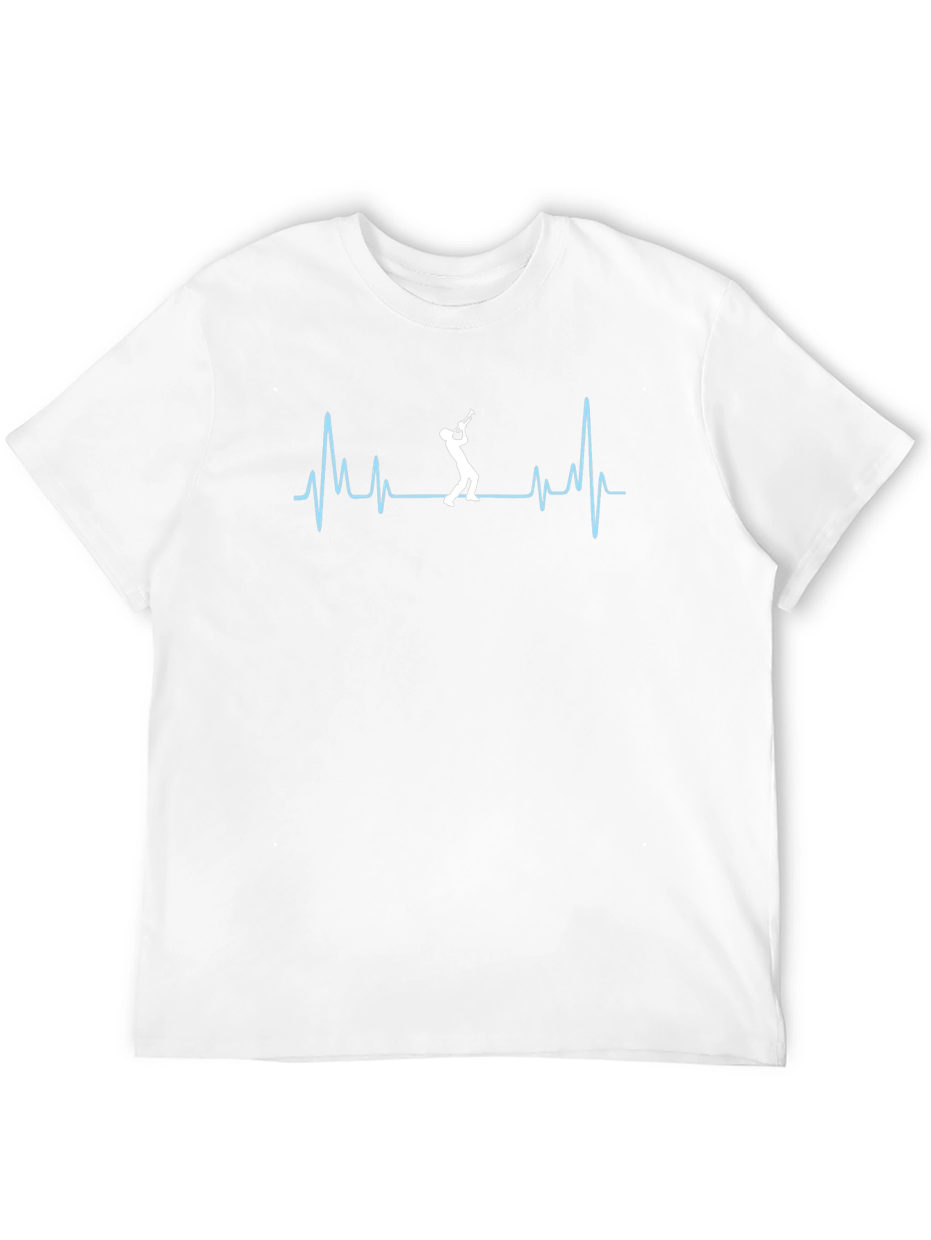 Trumpet Heartbeat T-Shirt - Music Lover Tee
