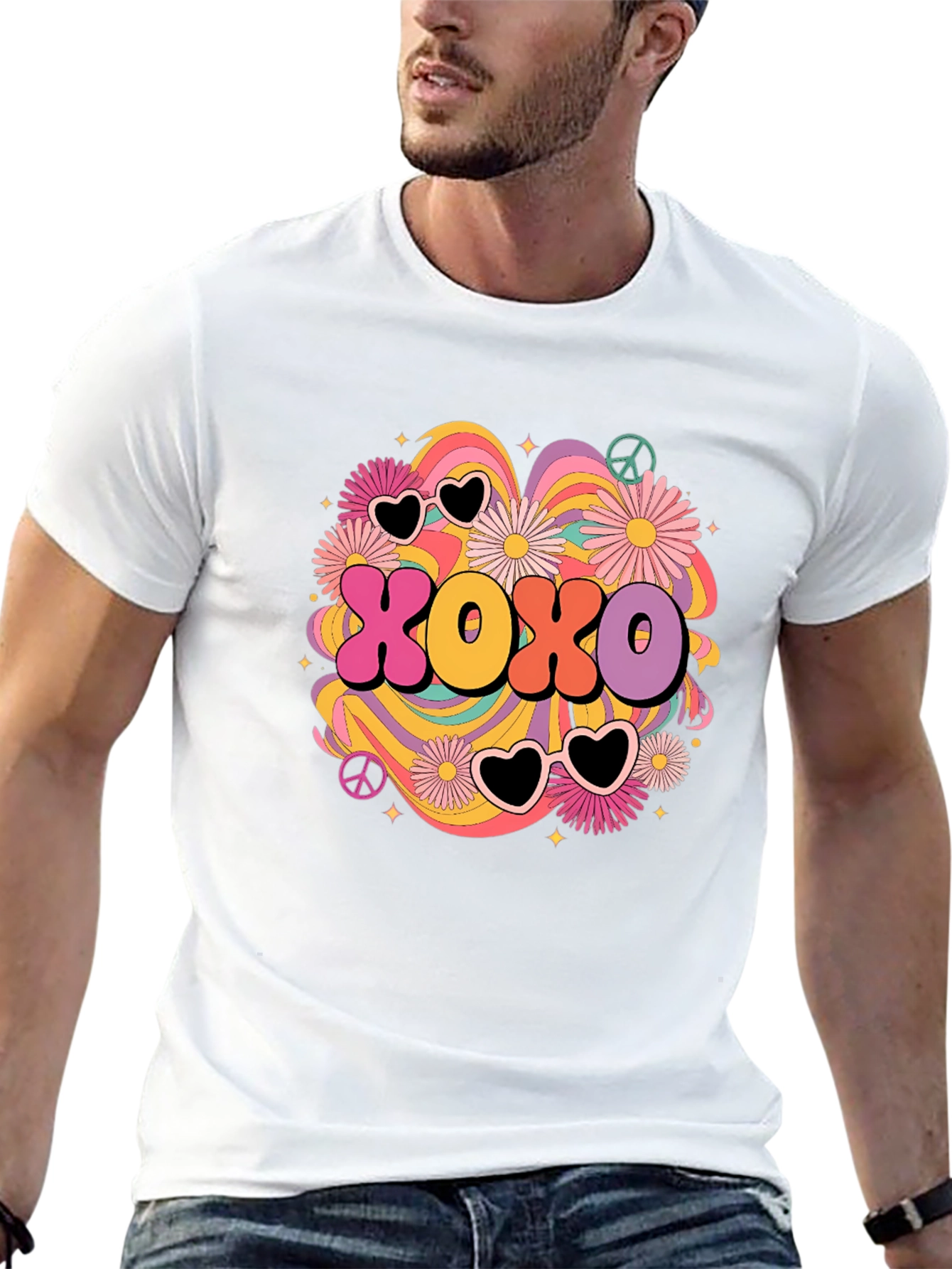 XOXO Retro Graphic Tee - Hugs & Kisses T-Shirt