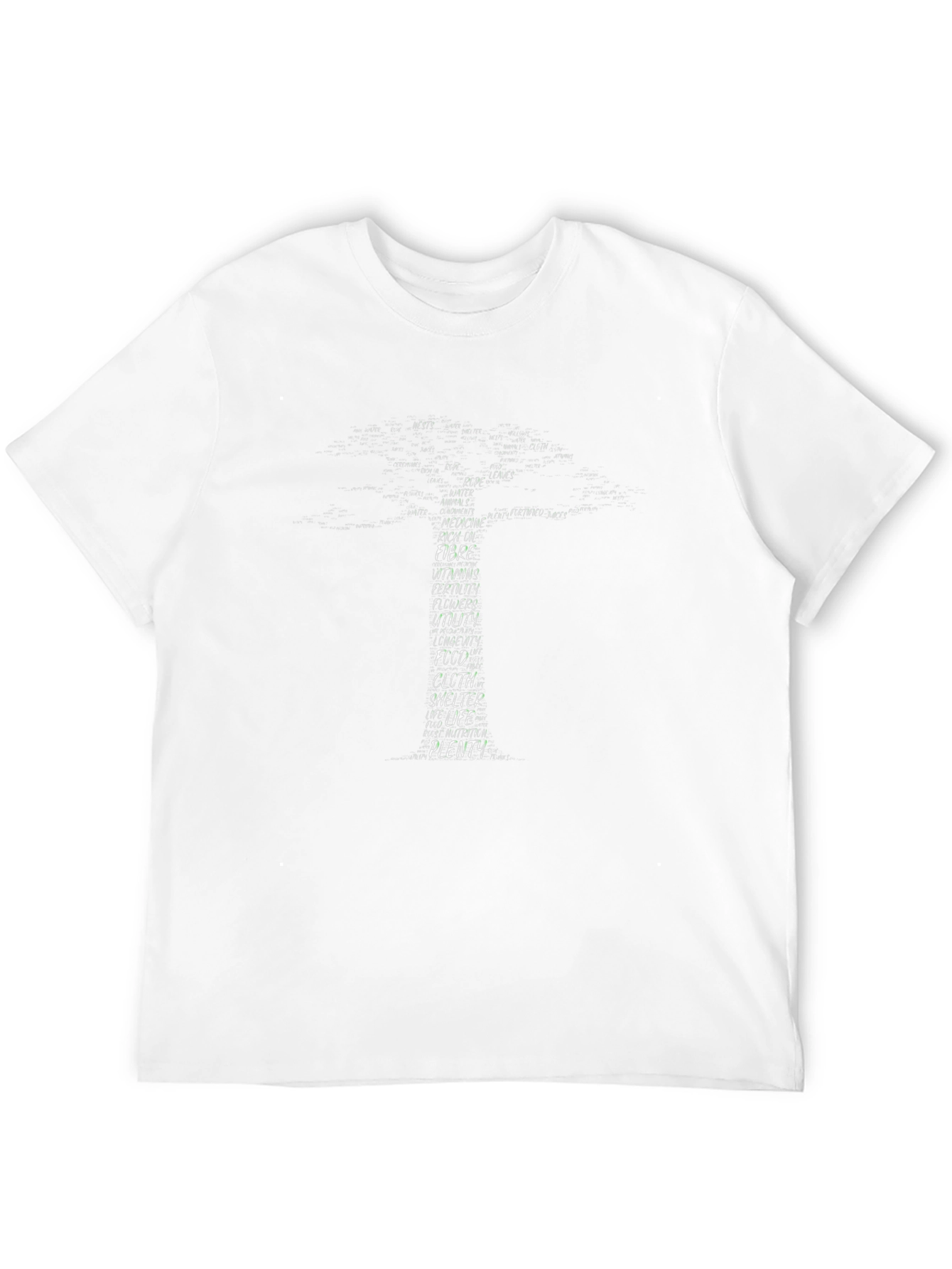 Text Tree Black T-Shirt