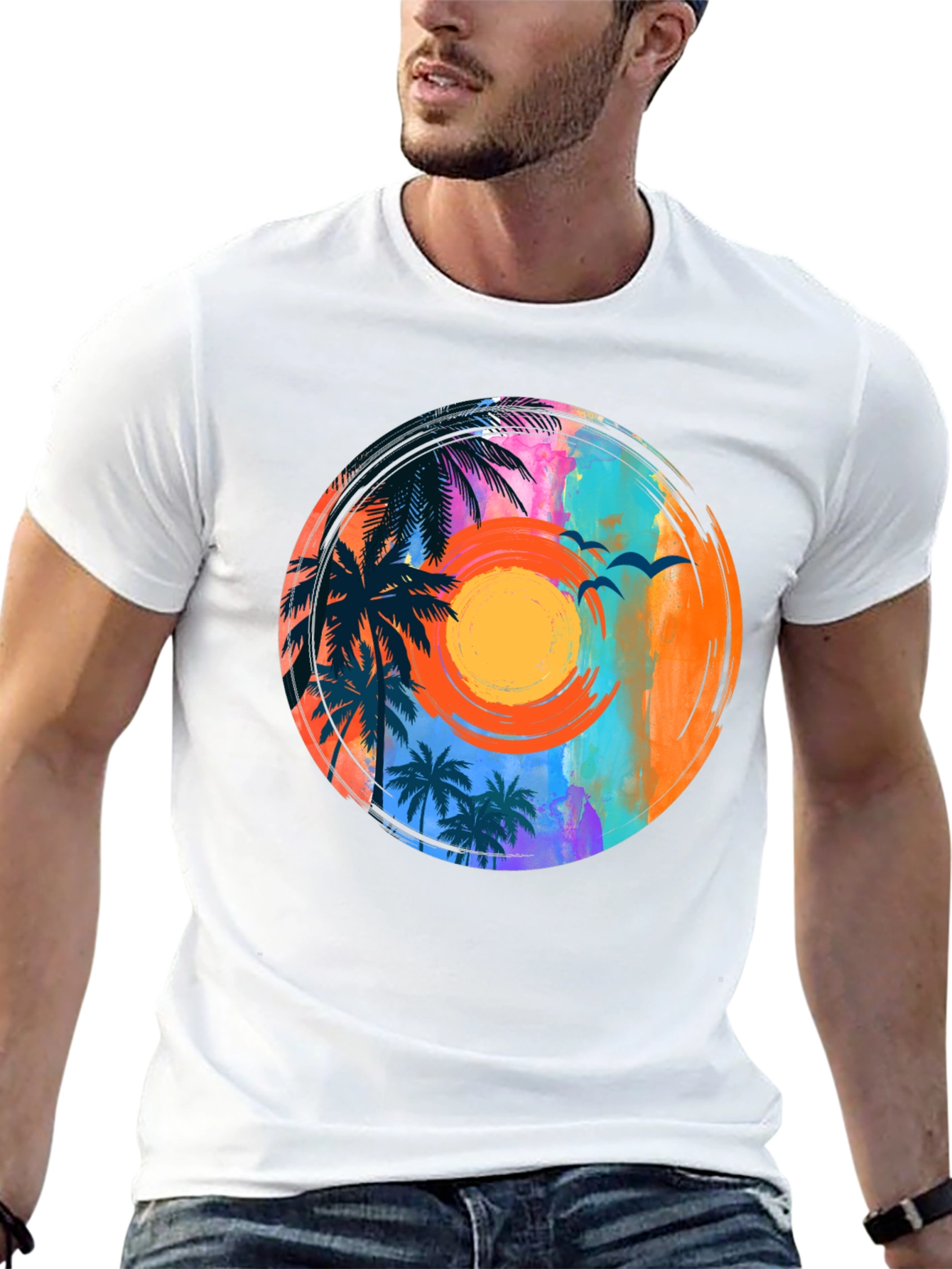 Tropical Sunset Graphic Tee
