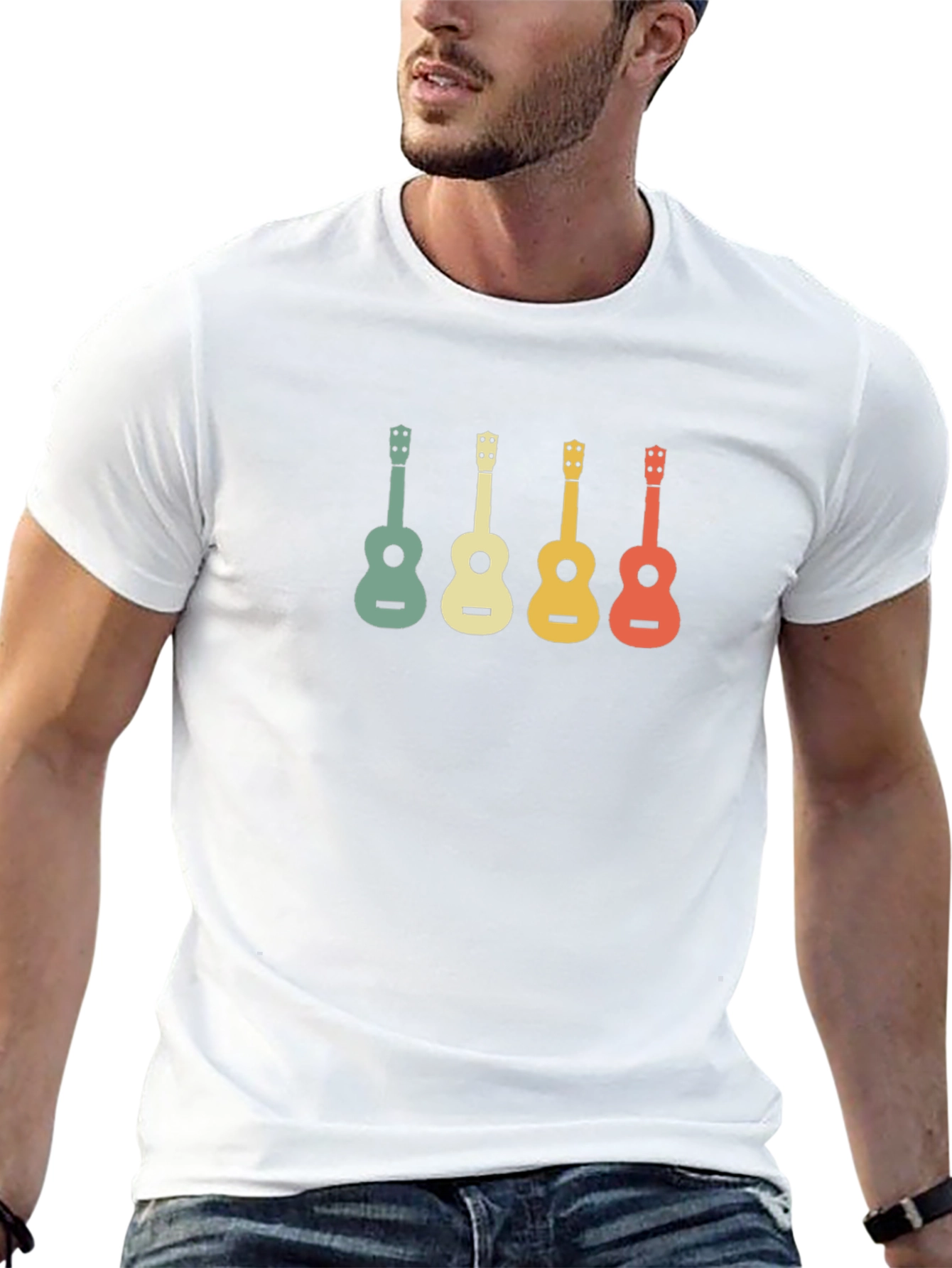 Retro Ukulele T-Shirt - Music Lovers Tee