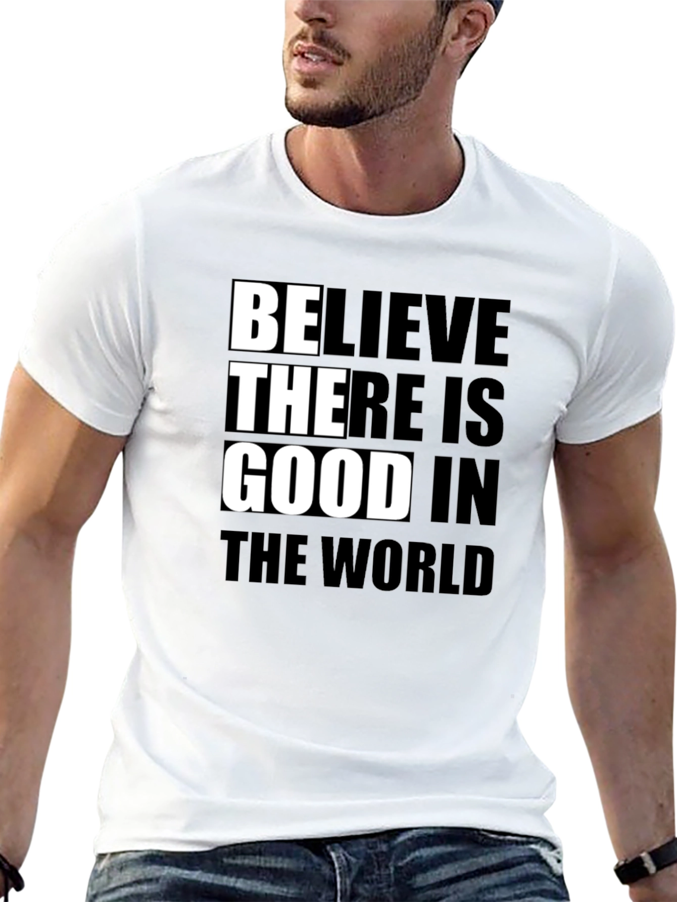 Believe In Good Graphic Tee - Black