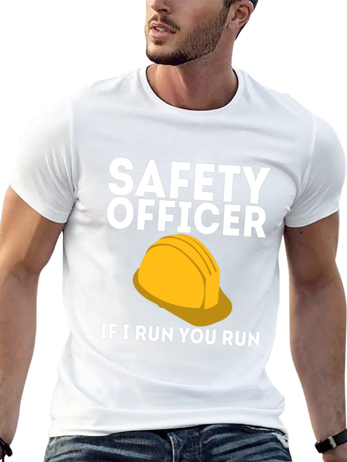 Safety Officer If I Run You Run Graphic T-Shirt
