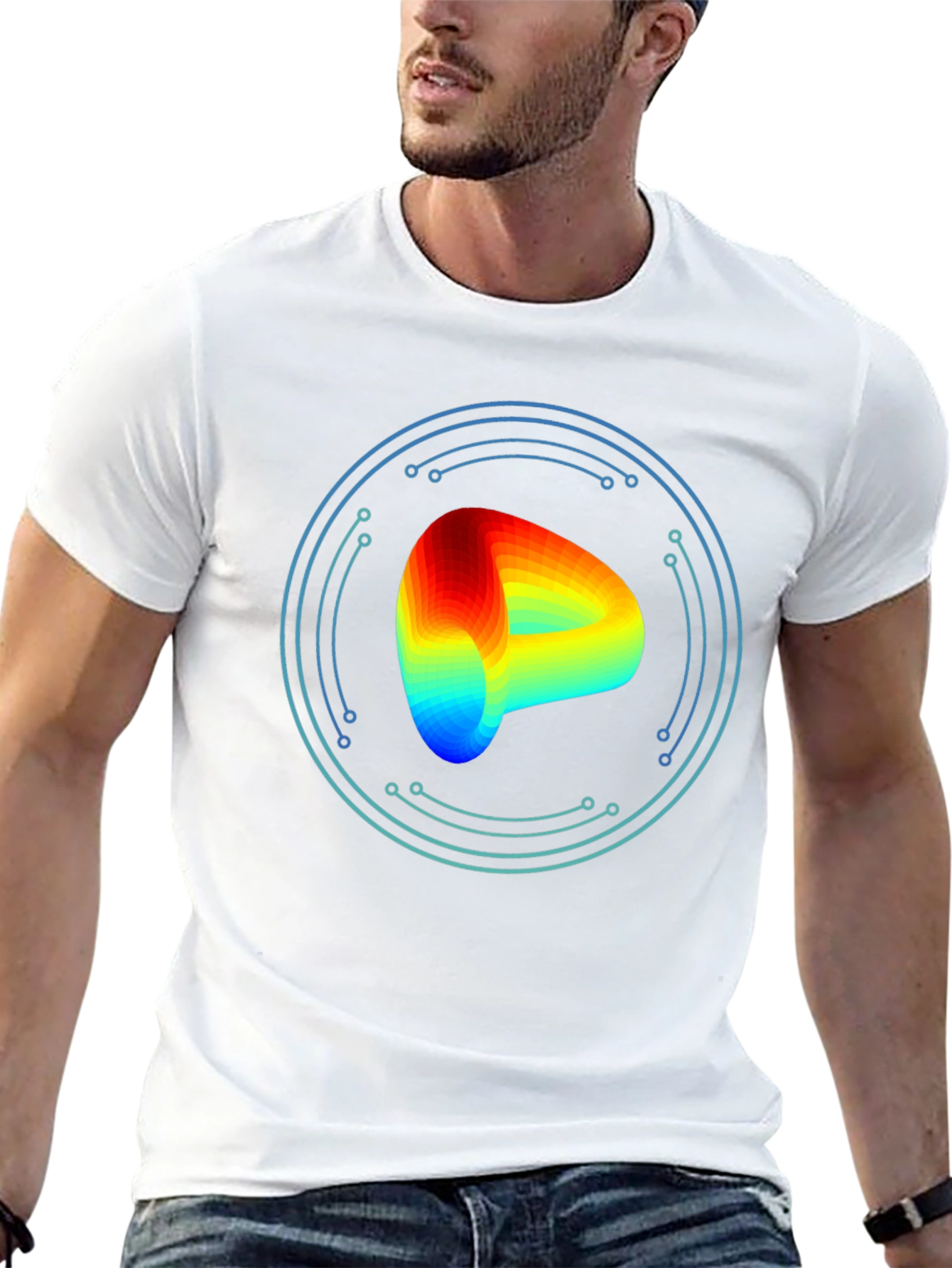 Geometric Torus T-Shirt - Modern Design