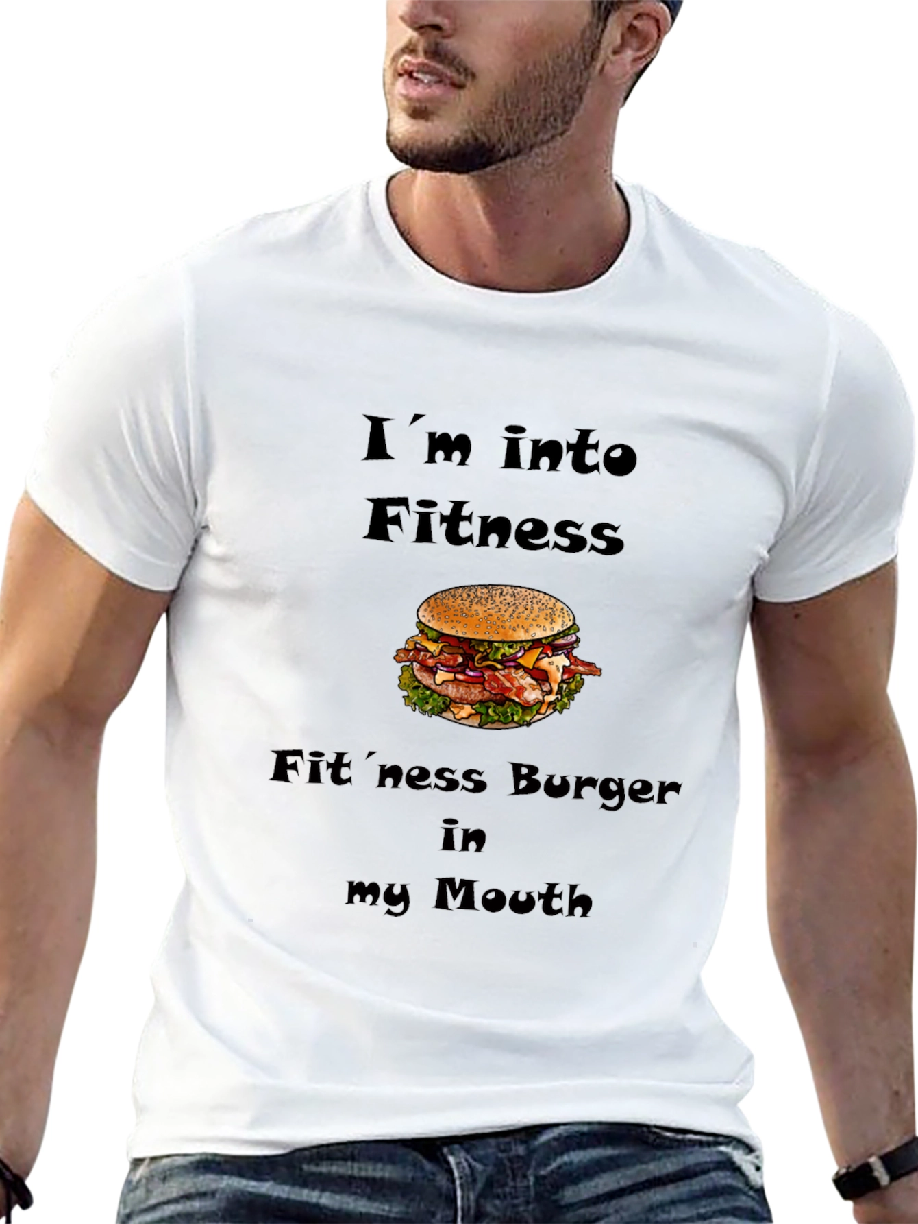 Funny Fitness Burger T-Shirt